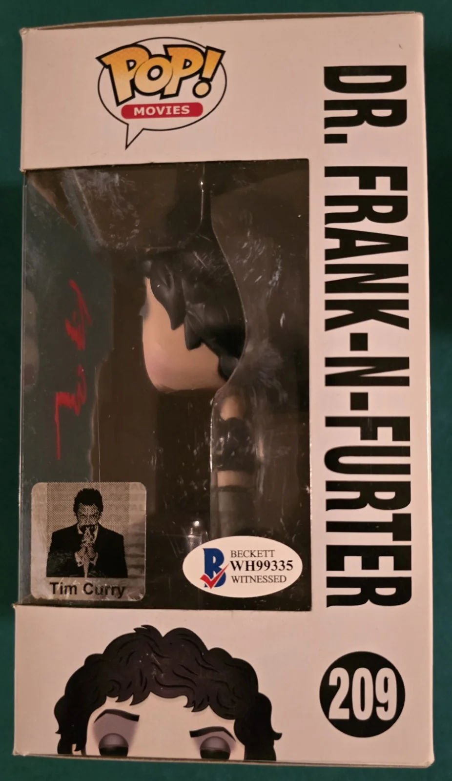Tim Curry — Tim Curry Signed Funko Pop Rocky Horror Picture Show Beckett Witnessed, изображение 2