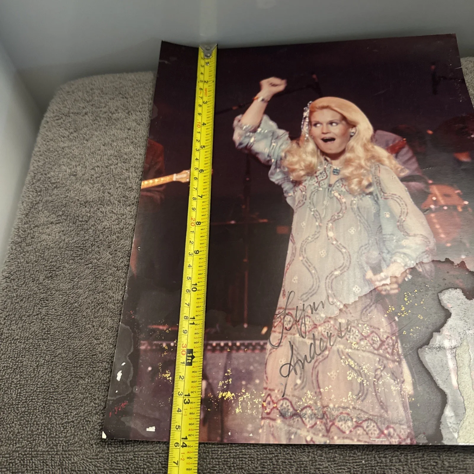 Lynn Anderson Autographed Photo Country Music Singer 14”x11” Box30, изображение 5