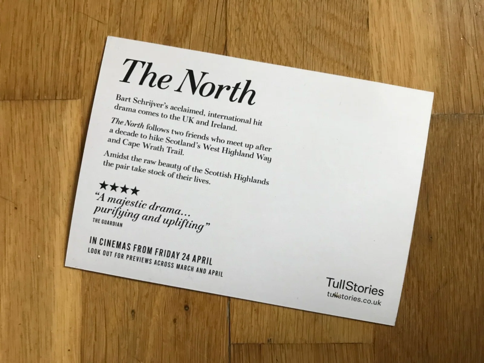 New The North (2026 Movie) PROMO POSTCARD / FLYER - Bart Schrijiver, изображение 2