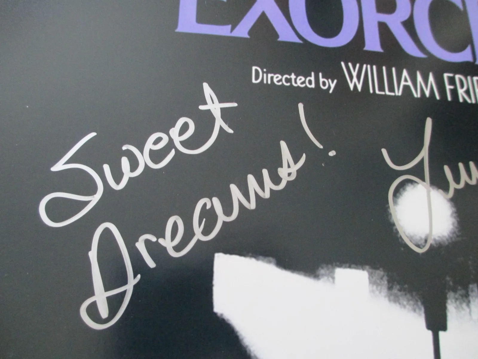 Linda Blair — Linda Blair The Exorcist 11x17 Mini Poster Signed "Sweet Dreams", image 3