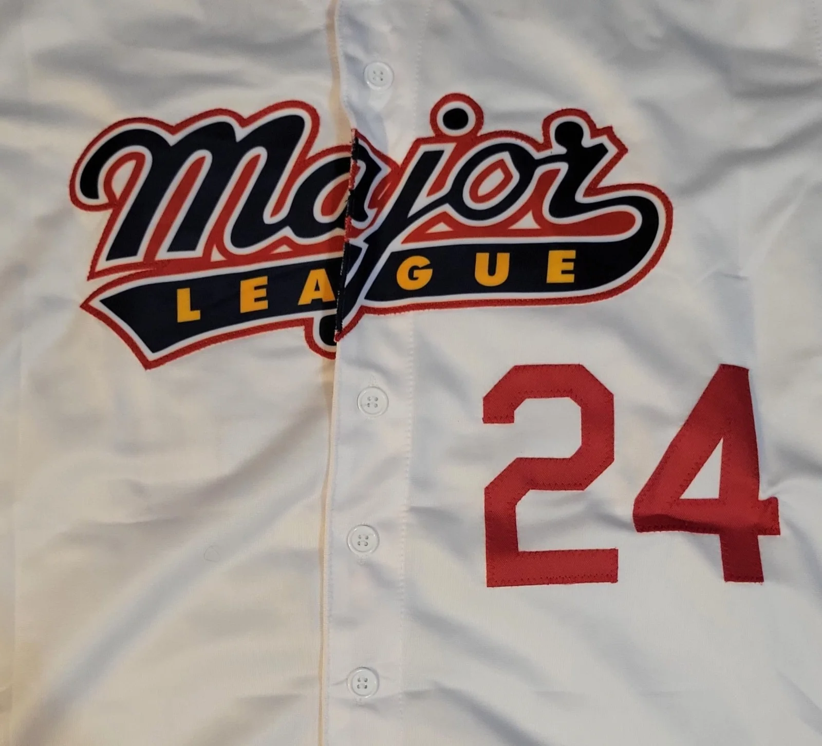 Corbin Bersen — CORBIN BERNSEN SIGNED “ROGER DORN" MAJOR LEAGUE AUTOGRAPHED JERSEY JSA COA, image 3