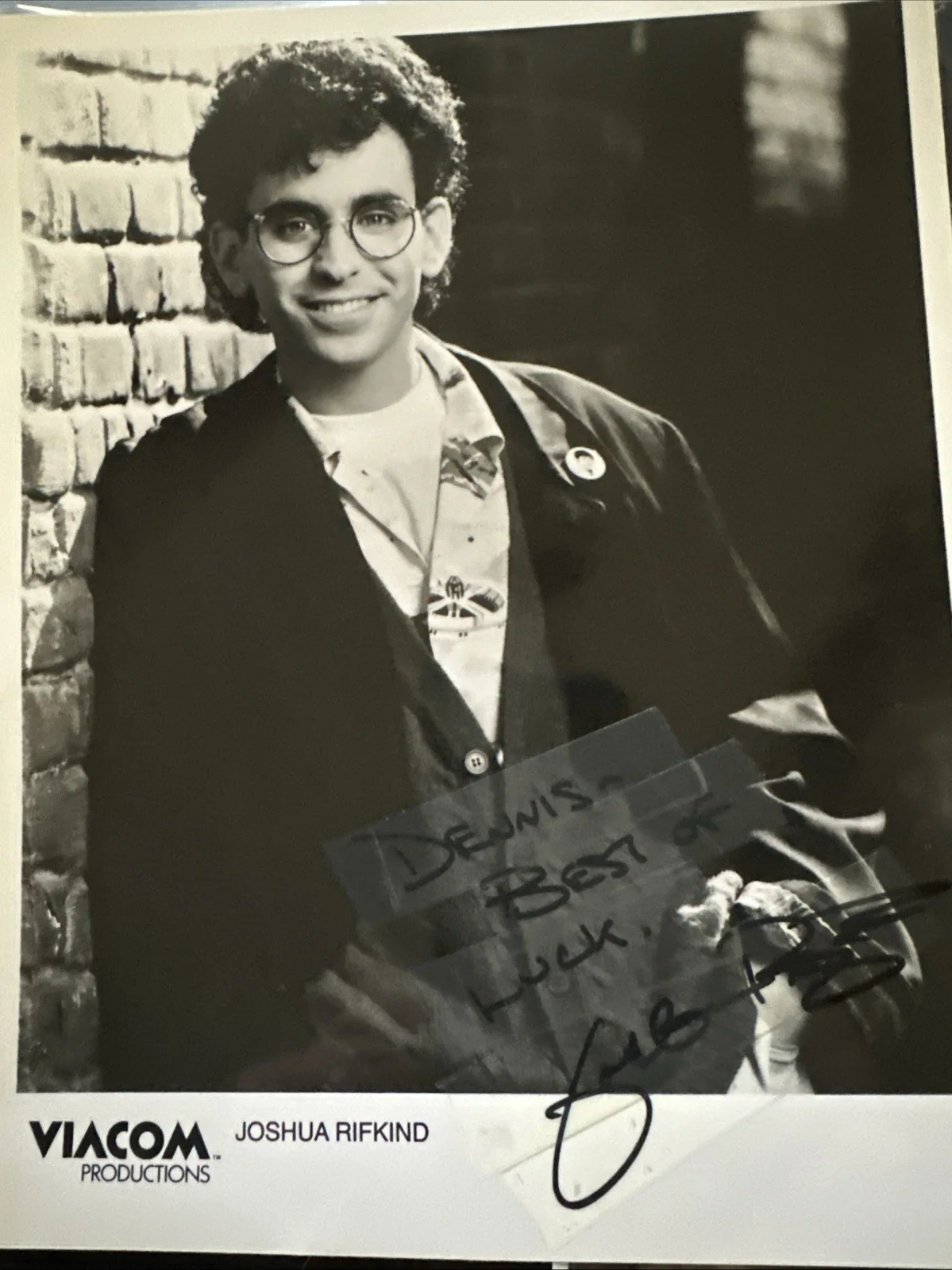 Joshua Rifkind — Autographed Publicity Still Of JOSHUA RIFKIND 1990 “The Marshall Chronicles”
