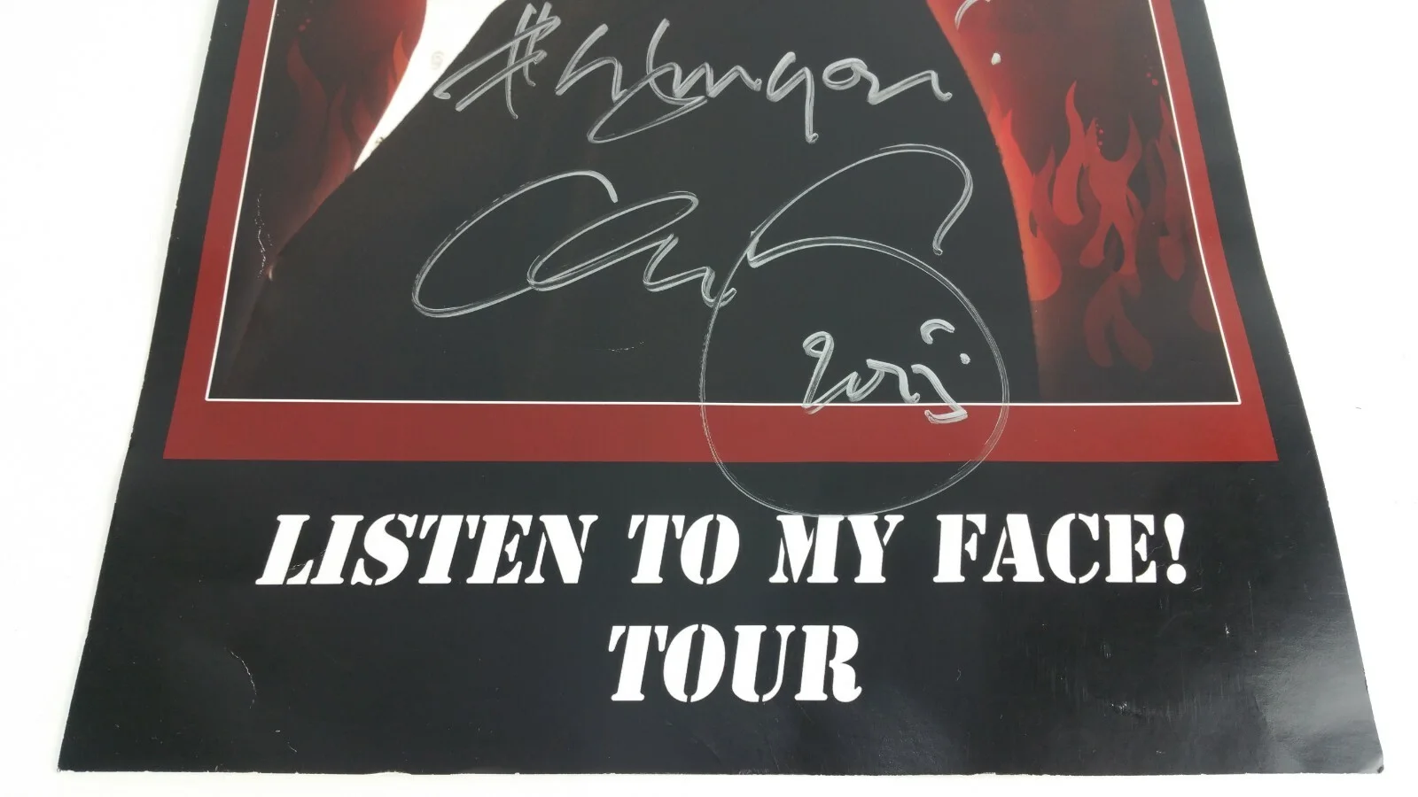Signed Autograph George Lopez Listen to my Face Tour Collectible Poster Print, изображение 3