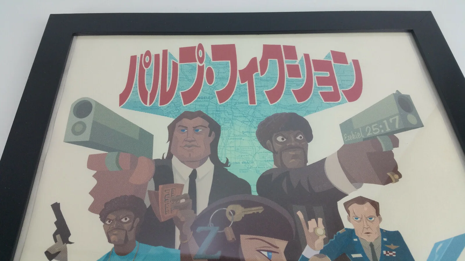 Justin Orr — RARE Signed Quentin Tarantino Pulp Fiction Print Jusscope Justin Orr 11x16 Frame, image 2