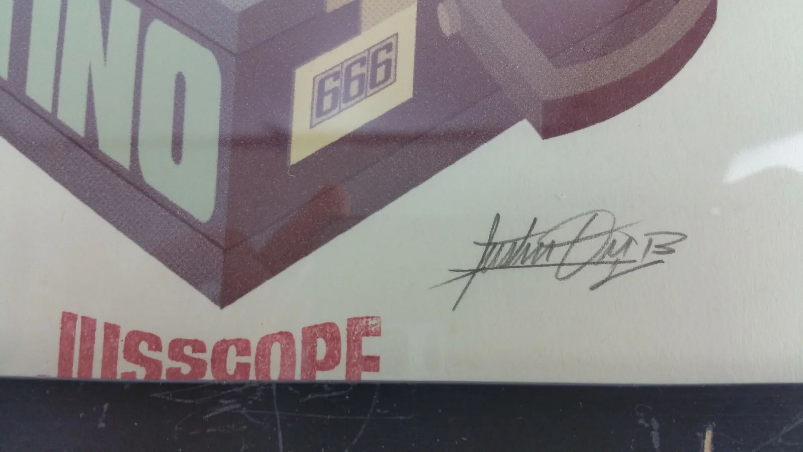 Justin Orr — RARE Signed Quentin Tarantino Pulp Fiction Print Jusscope Justin Orr 11x16 Frame, image 5