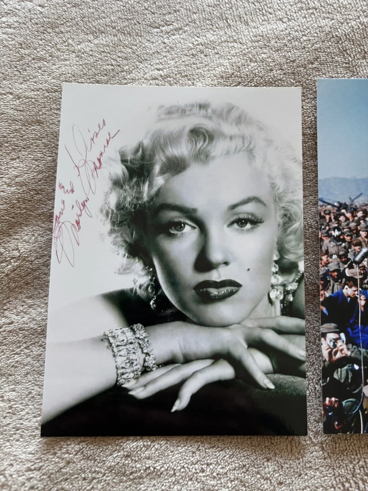 MARILYN MONROE (ACTRESS) PRESIGNED & UNSIGNED PHOTOS X 2- 7x5", image 3