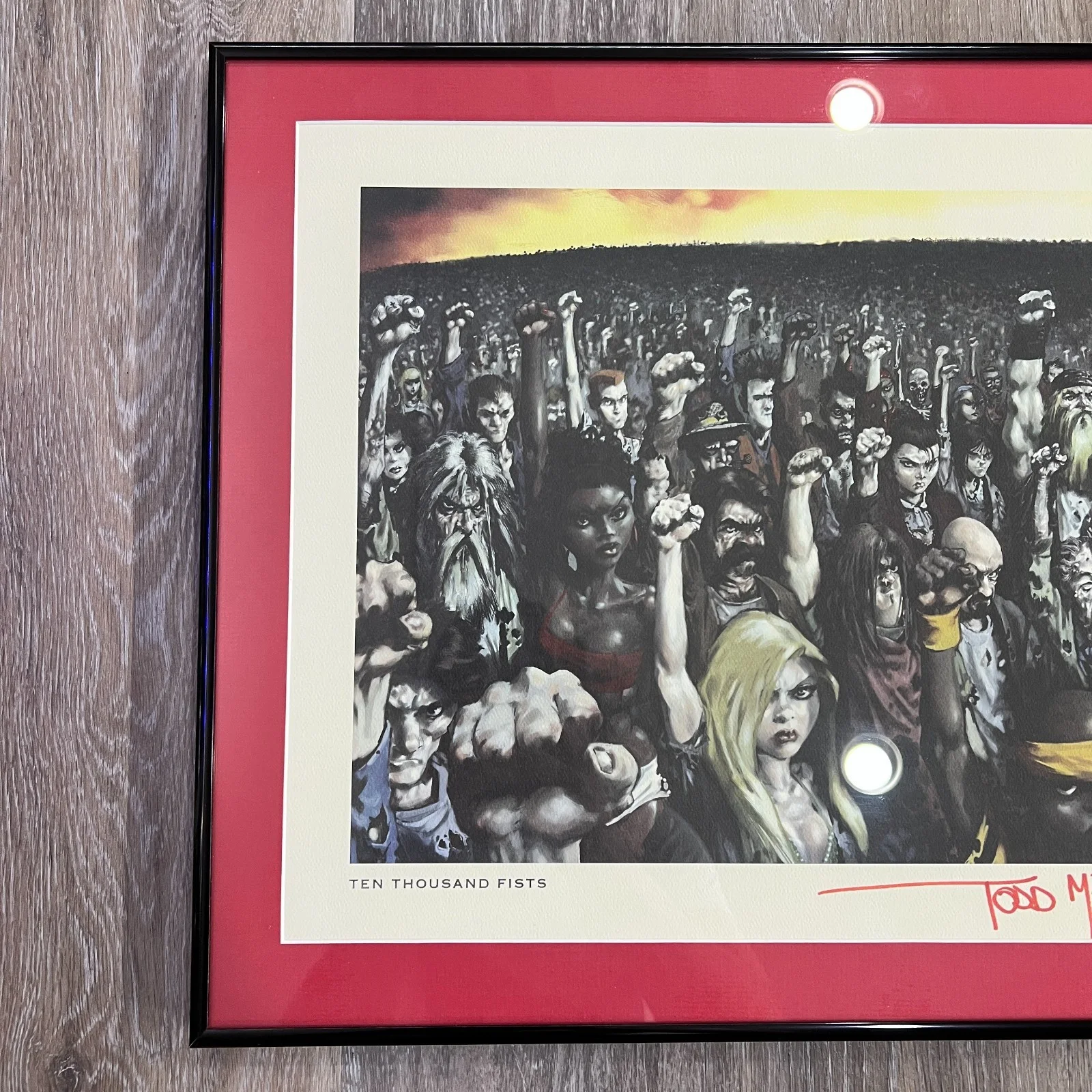 Todd McFarlane Disturbed 'Ten Thousand Fists' Signed Numbered Lithograph Poster, image 2