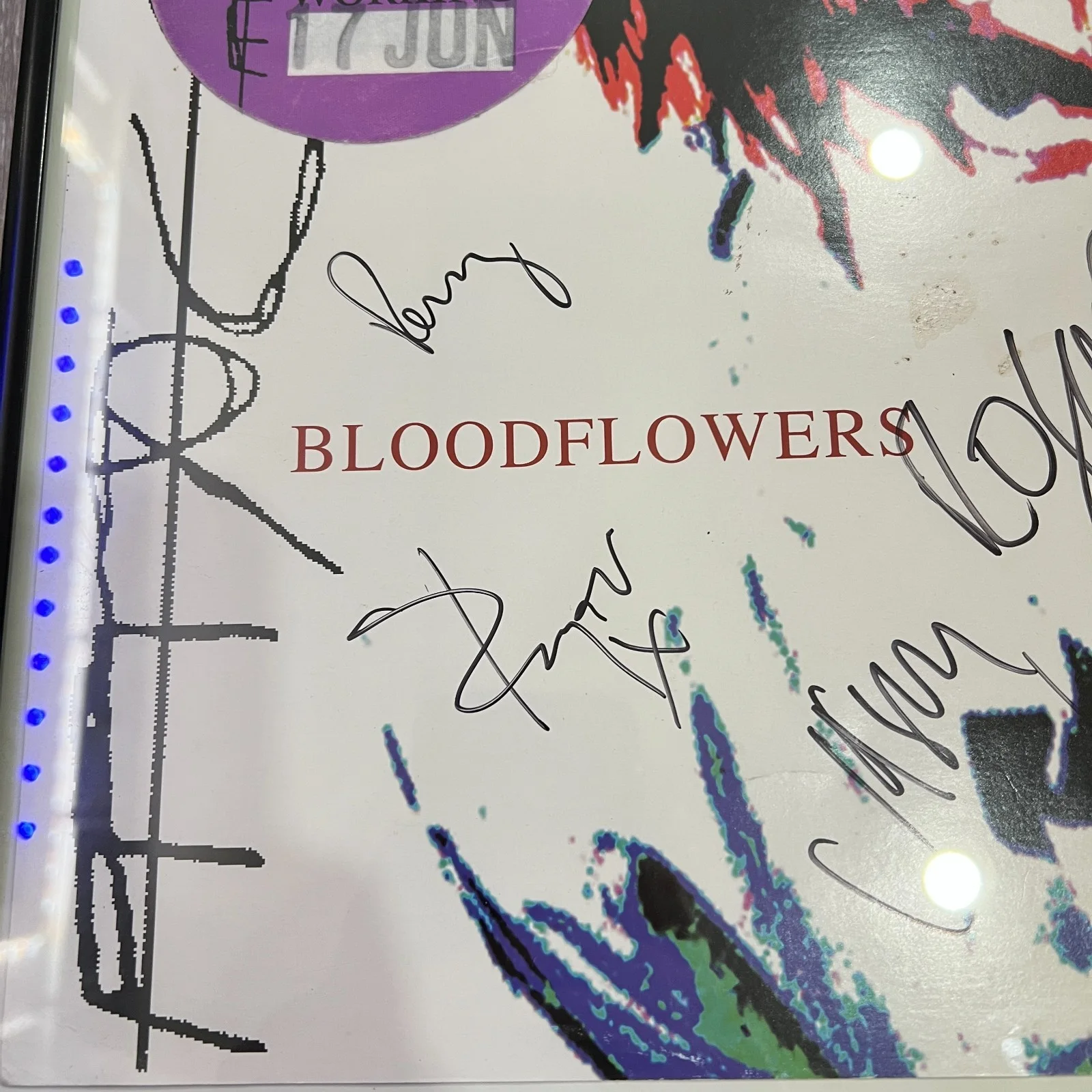 The Cure 'Bloodflowers' Full Band Signed Autographed Flat [JSA], image 5