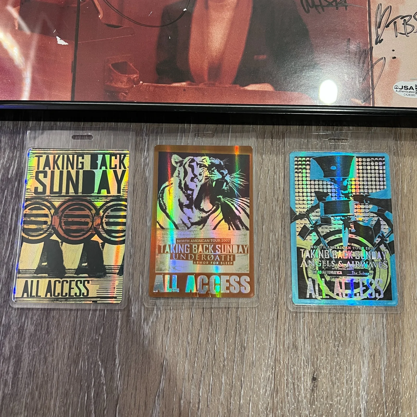 Taking Back Sunday 'Louder Now' Full Band Signed Autographed Flat [JSA], image 3