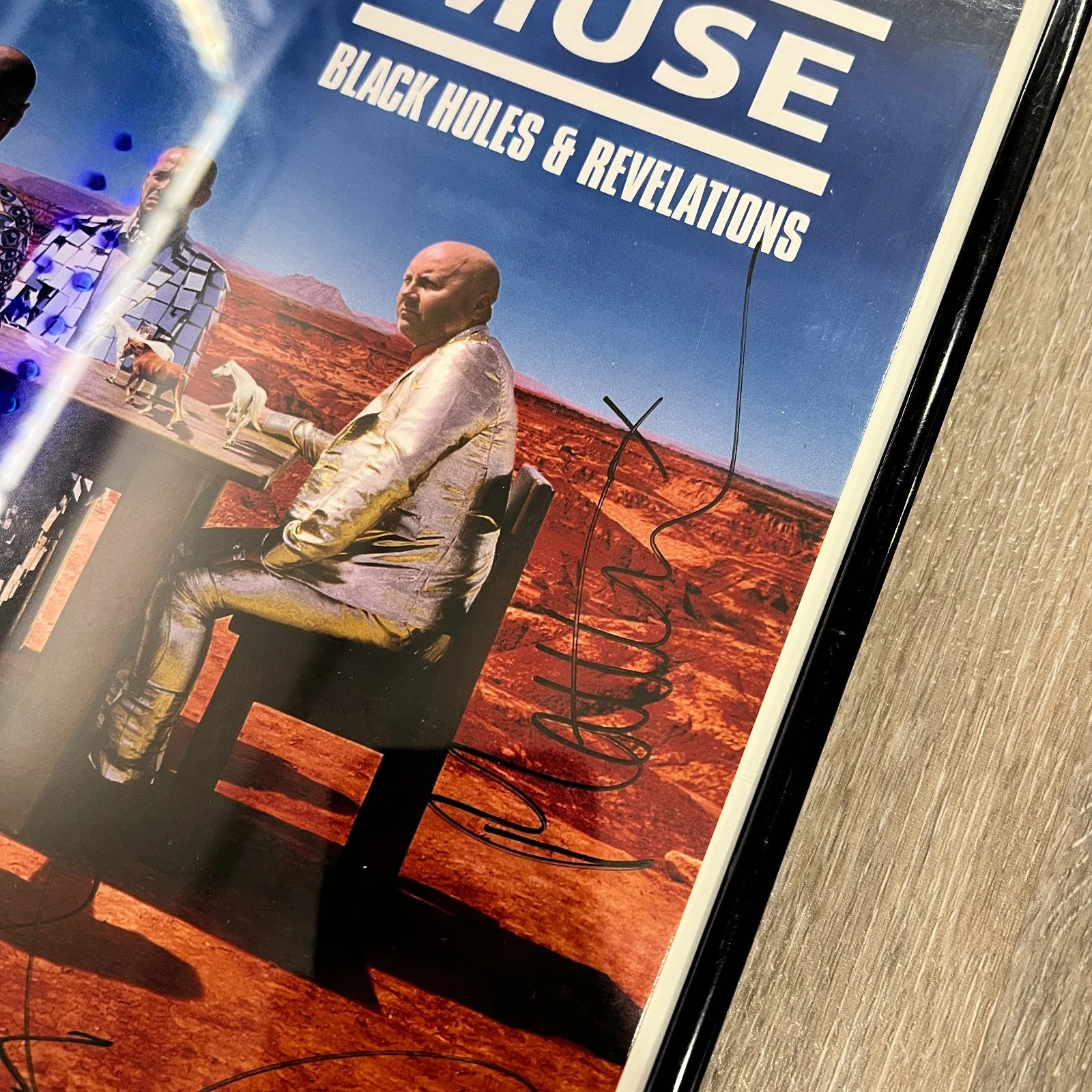 Muse 'Black Holes & Revelations' Full Band Signed Autographed Flat [JSA], image 5