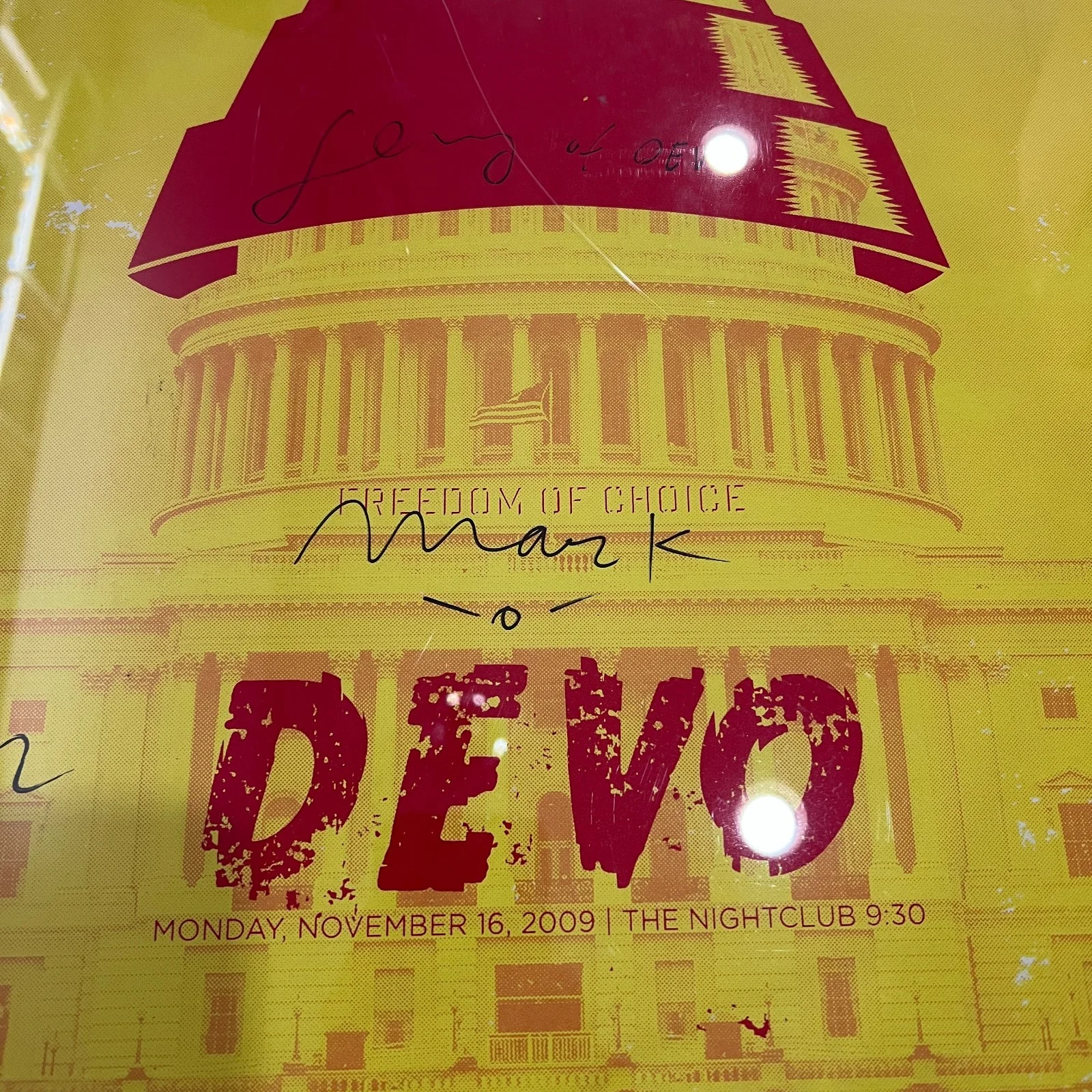 Devo 'Freedom Of Choice' Signed Autographed Print Album Poster, изображение 3