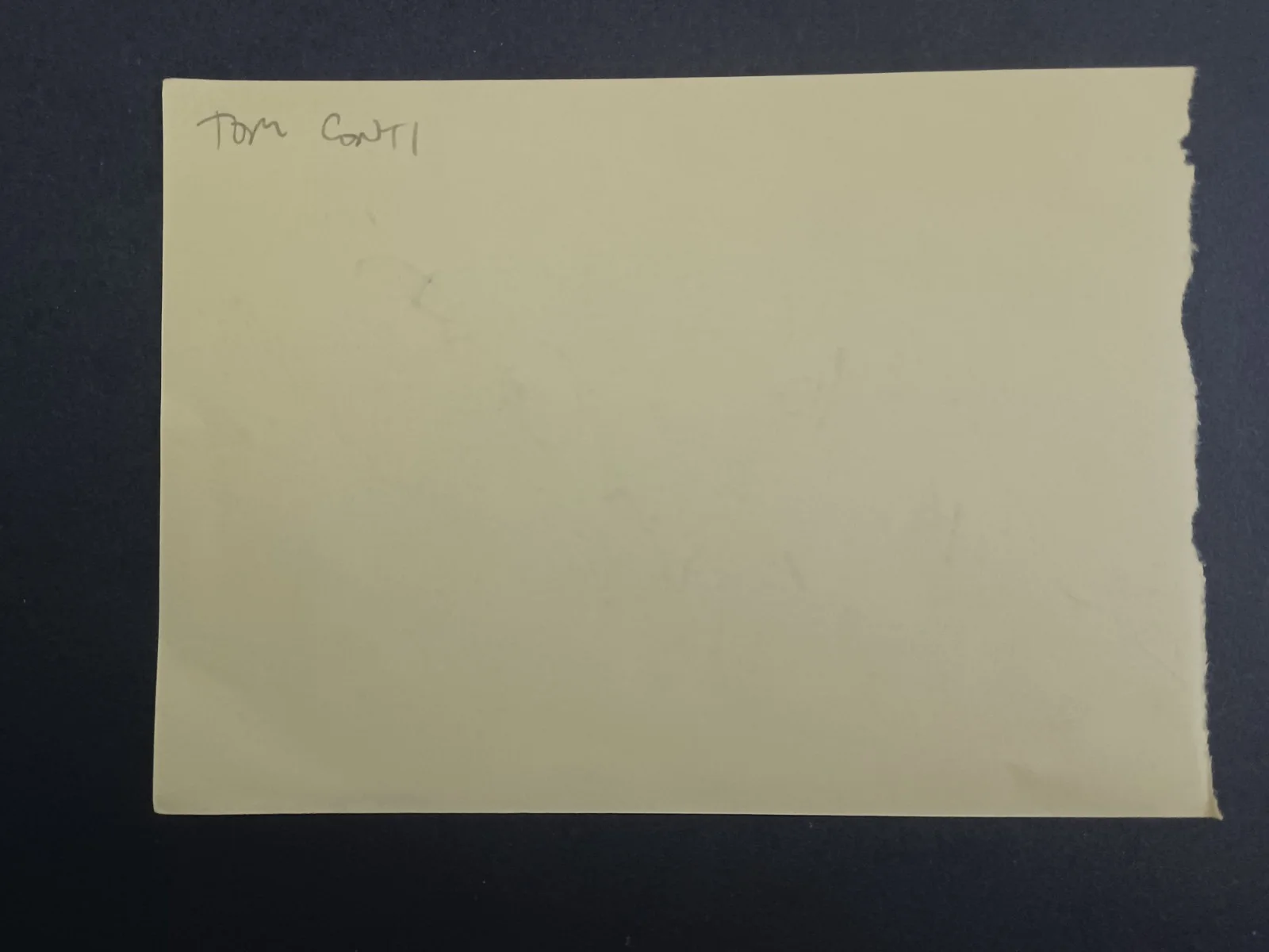 Tom Conti Signed Album Page - The Dark Knight Rises, The Quick and the Dead, image 2