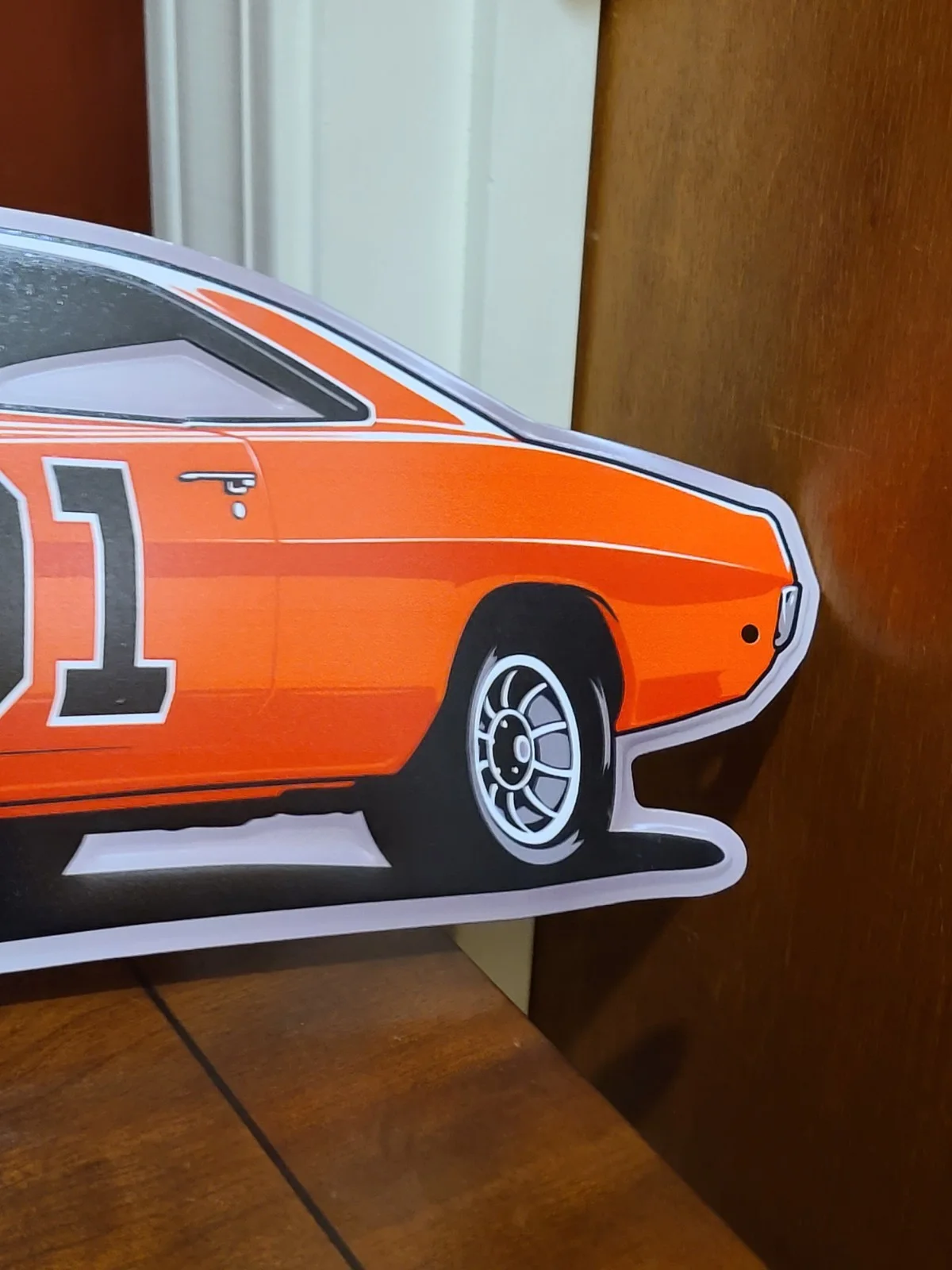 The Dukes Of Hazzard General Lee 01 Metal Sign Signed By Cooter Ben Jones, изображение 4