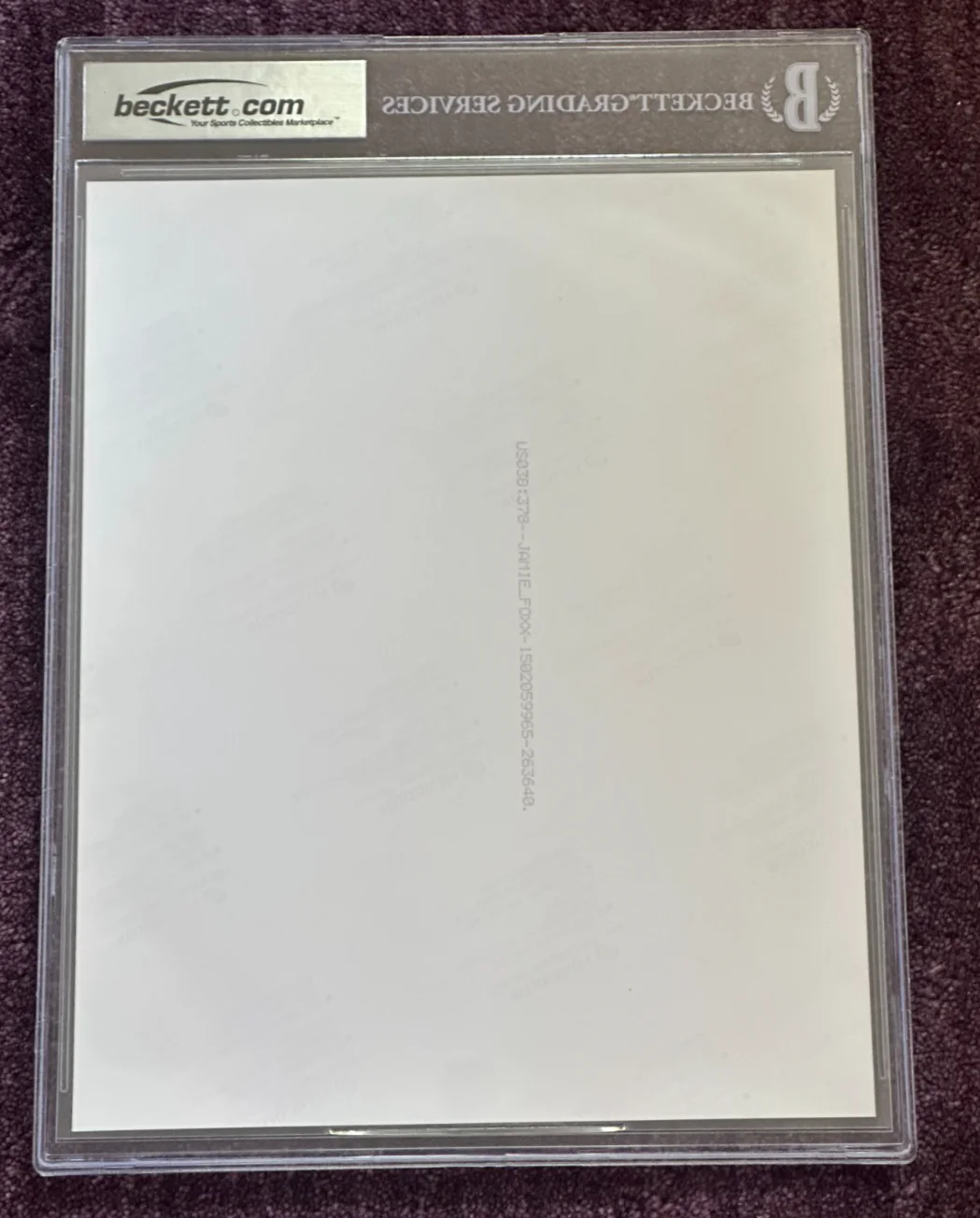 JAMIE FOXX Signed 8 X 10 PHOTO Beckett Encapsulated AUTO 10, изображение 4