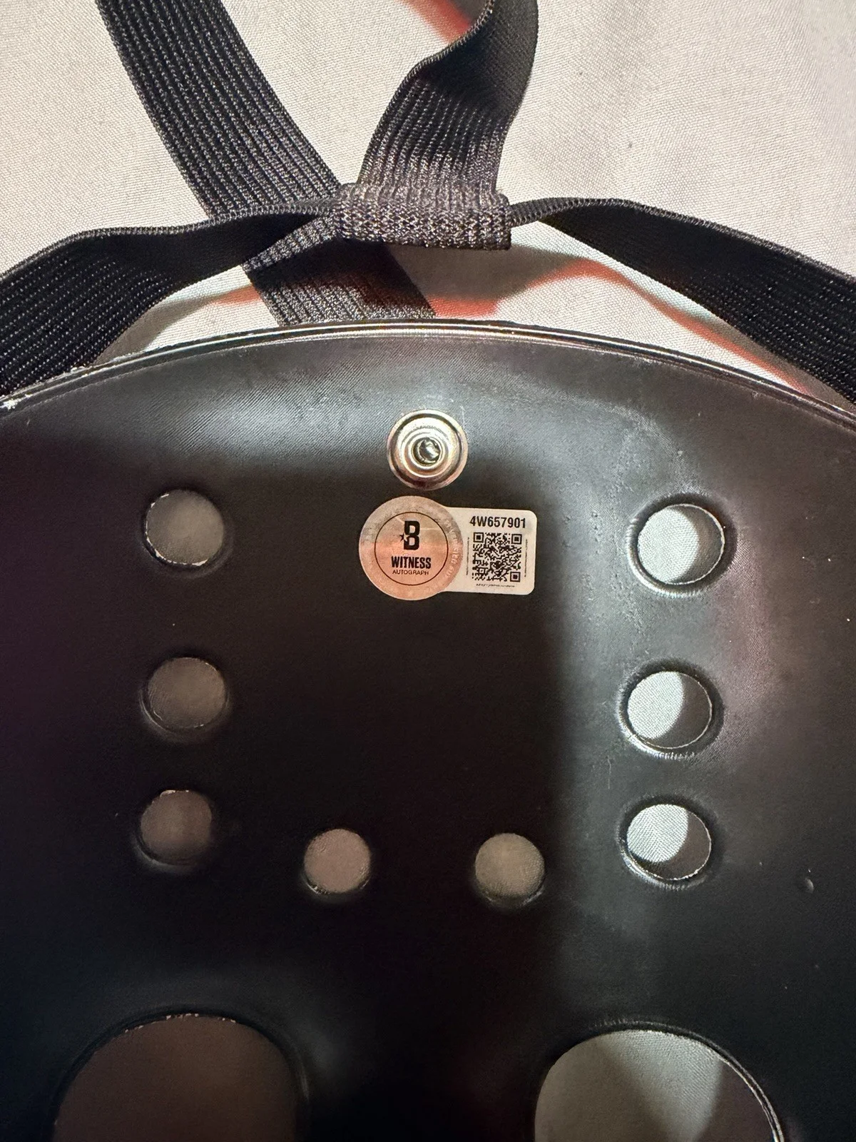 ARI LEHMAN — ARI LEHMAN Signed Mask "JASON 1" "F- Freddy” 2 Inscriptions Beckett COA, image 4