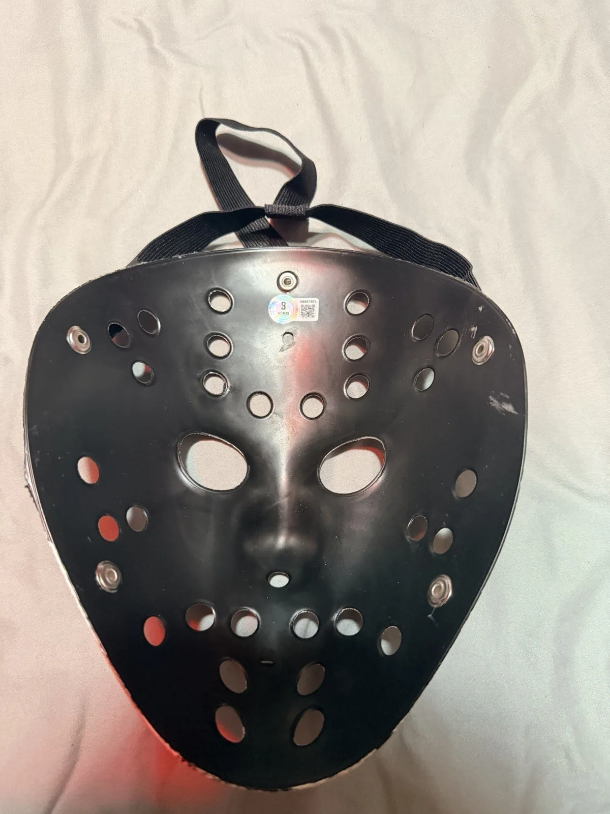 ARI LEHMAN — ARI LEHMAN Signed Mask "JASON 1" "F- Freddy” 2 Inscriptions Beckett COA, image 5