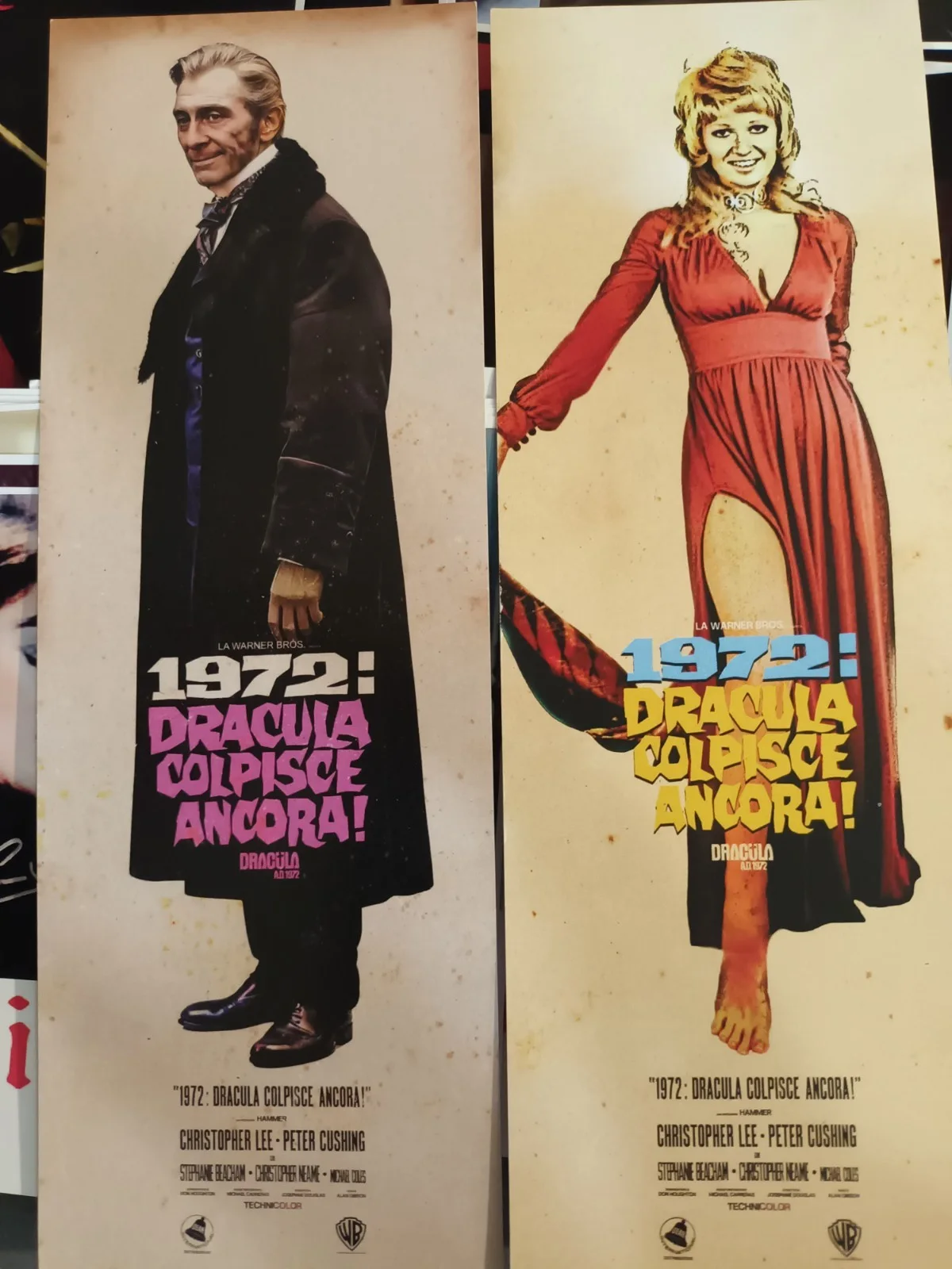 Hammer Horror-Dracula 1972 AD. 26 glossy lobby cards/10 bookmarkers/3 art cards., изображение 5