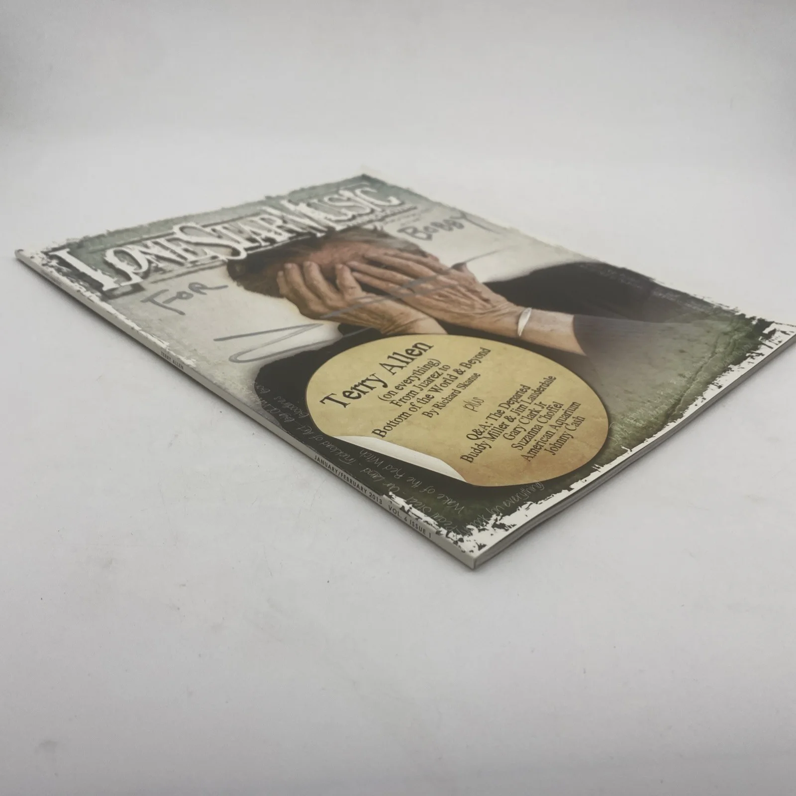 Terry Allen Signed Autographed Lone Star Music Magazine With Provenance, изображение 4