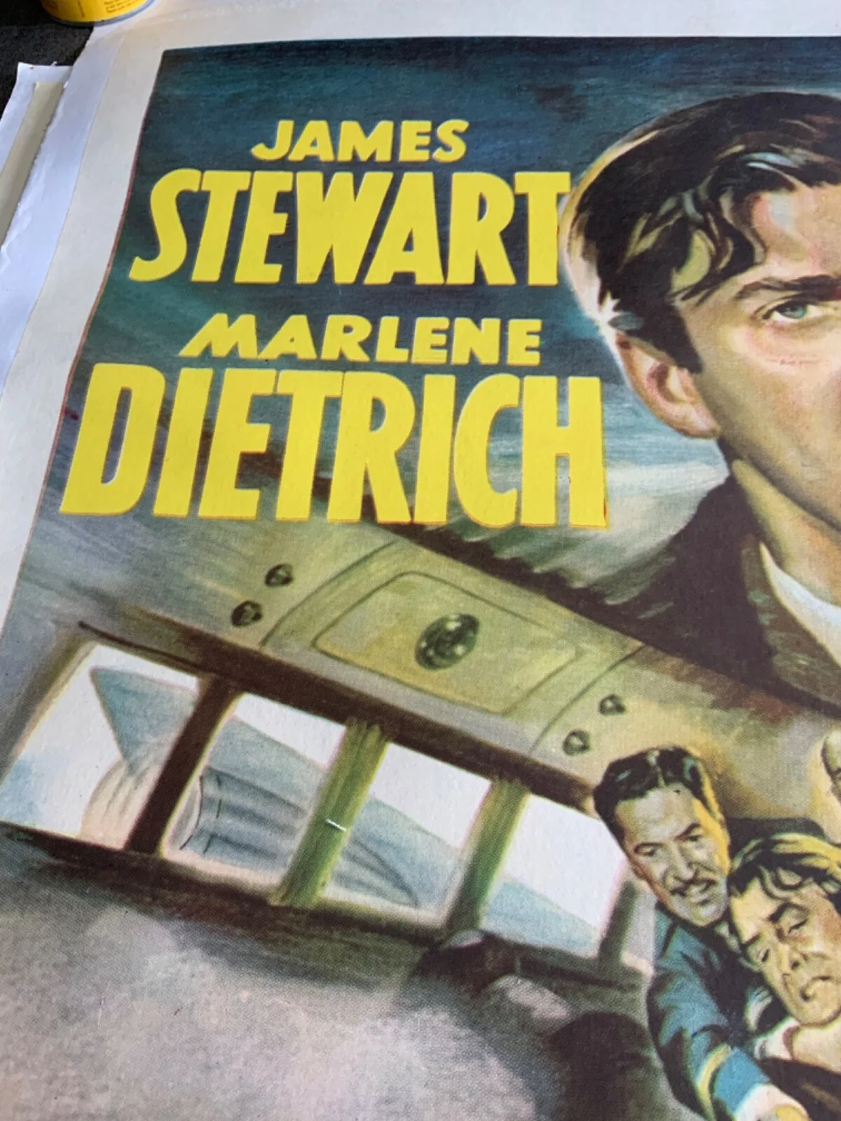 MOVIE POSTER JAMES STEWART MARLENE DIETRICH NO HIGHWAY IN THE SKY LINNIN BACKED, image 3