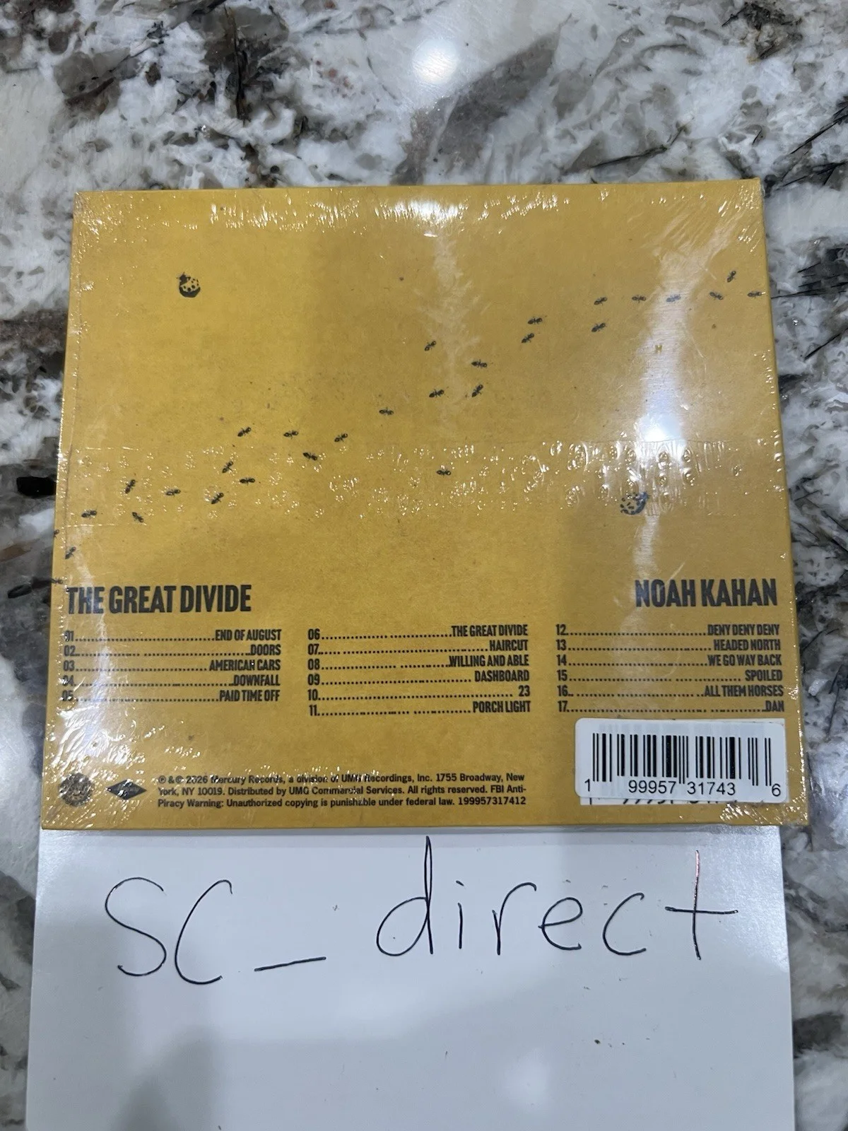 🔥 SIGNED Noah Kahan The Great Divide CD Autographed Insert BRAND NEW Fast Ship, image 2