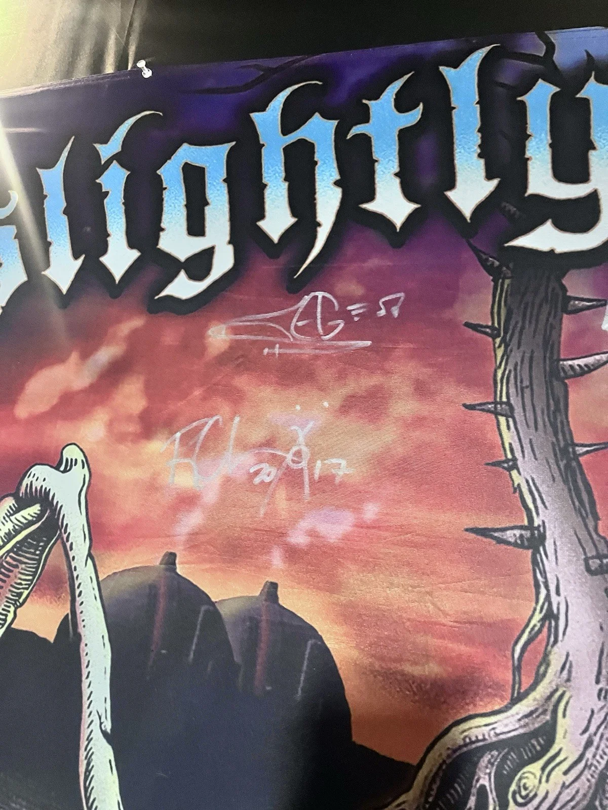 Slightly Stoopid - Closer To The Sun Signed Flag From 2017 RARE, image 3