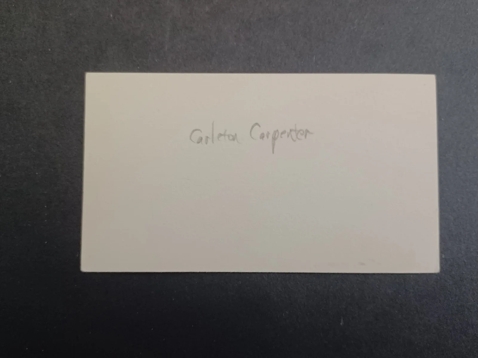 Carleton Carpenter (d. 2022) Signed Card-Father of the Bride, Three Little Words, image 2