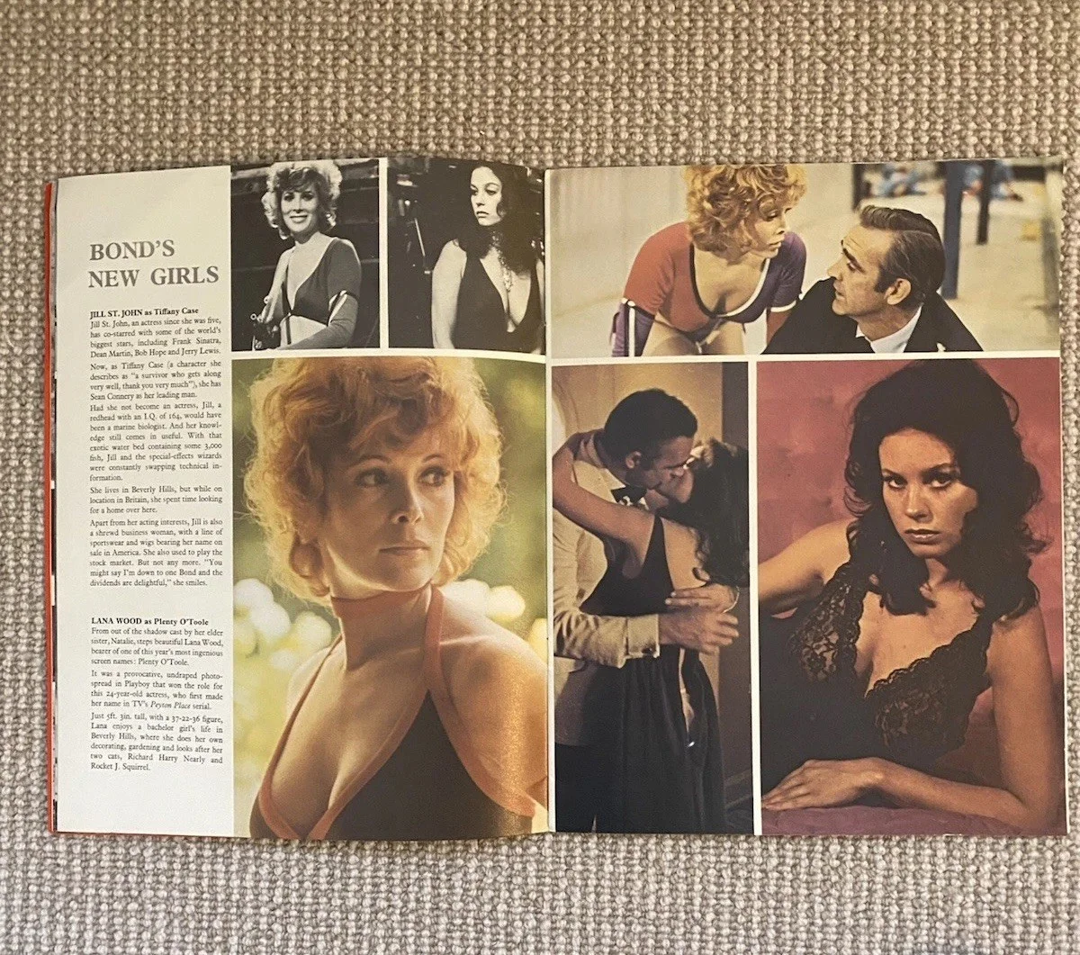 James Bond 007 - Diamonds Are Forever Original Film Brochure 1971 Good Condition, изображение 5