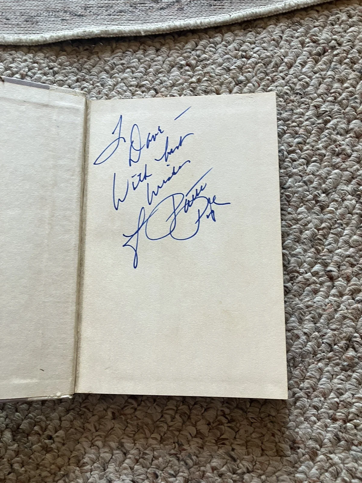 PATTI PAGE SIGNED 1960 BOOK ONCE UPON A DREAM, image 2