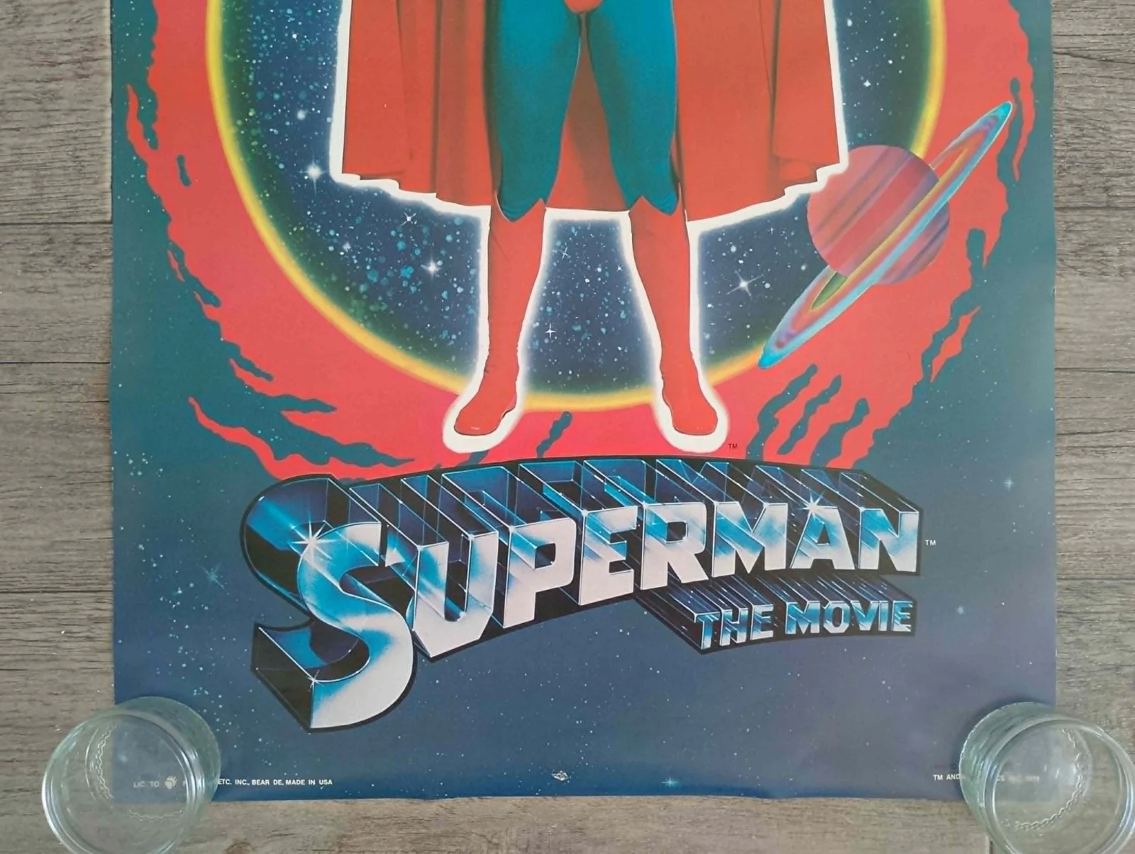 SUPERMAN ORIGINAL JAPANESE B2 MOVIE POSTER 1978, изображение 3