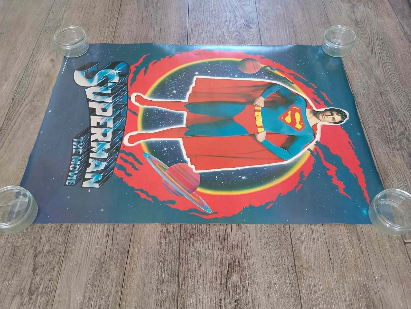 SUPERMAN ORIGINAL JAPANESE B2 MOVIE POSTER 1978, изображение 4