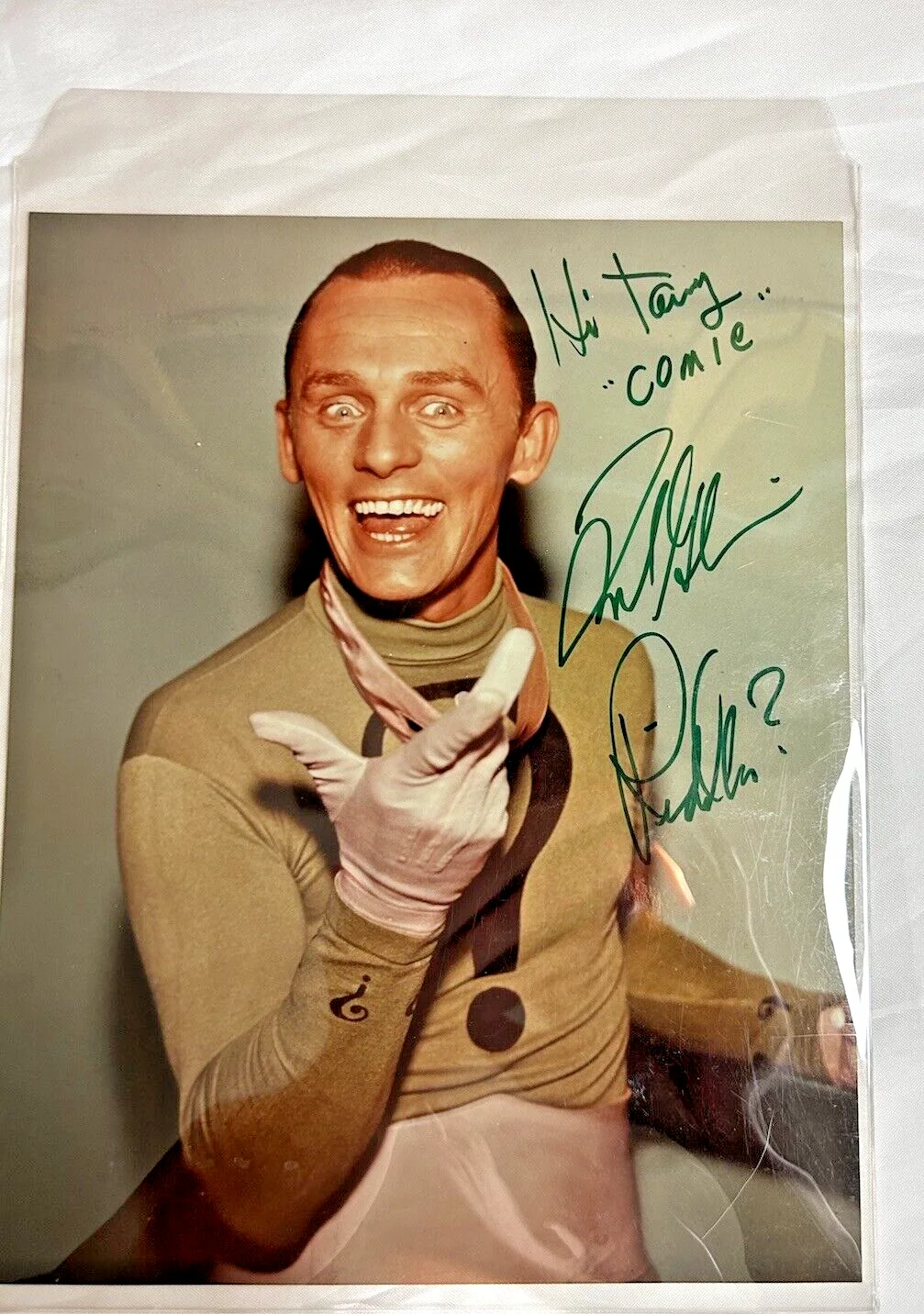 Frank Gorshin — Frank Gorshin Signed 8X10 Photo TV Batman The Riddler Autographed Inscribed, изображение 2