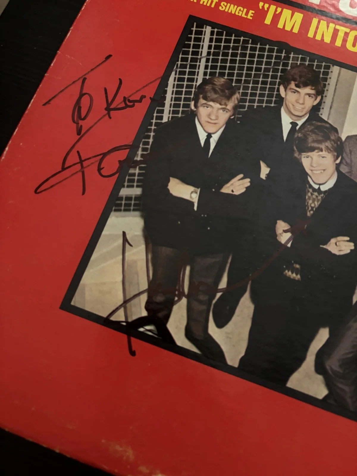 Peter Noone Signed Self Titled LP Autographed, image 2