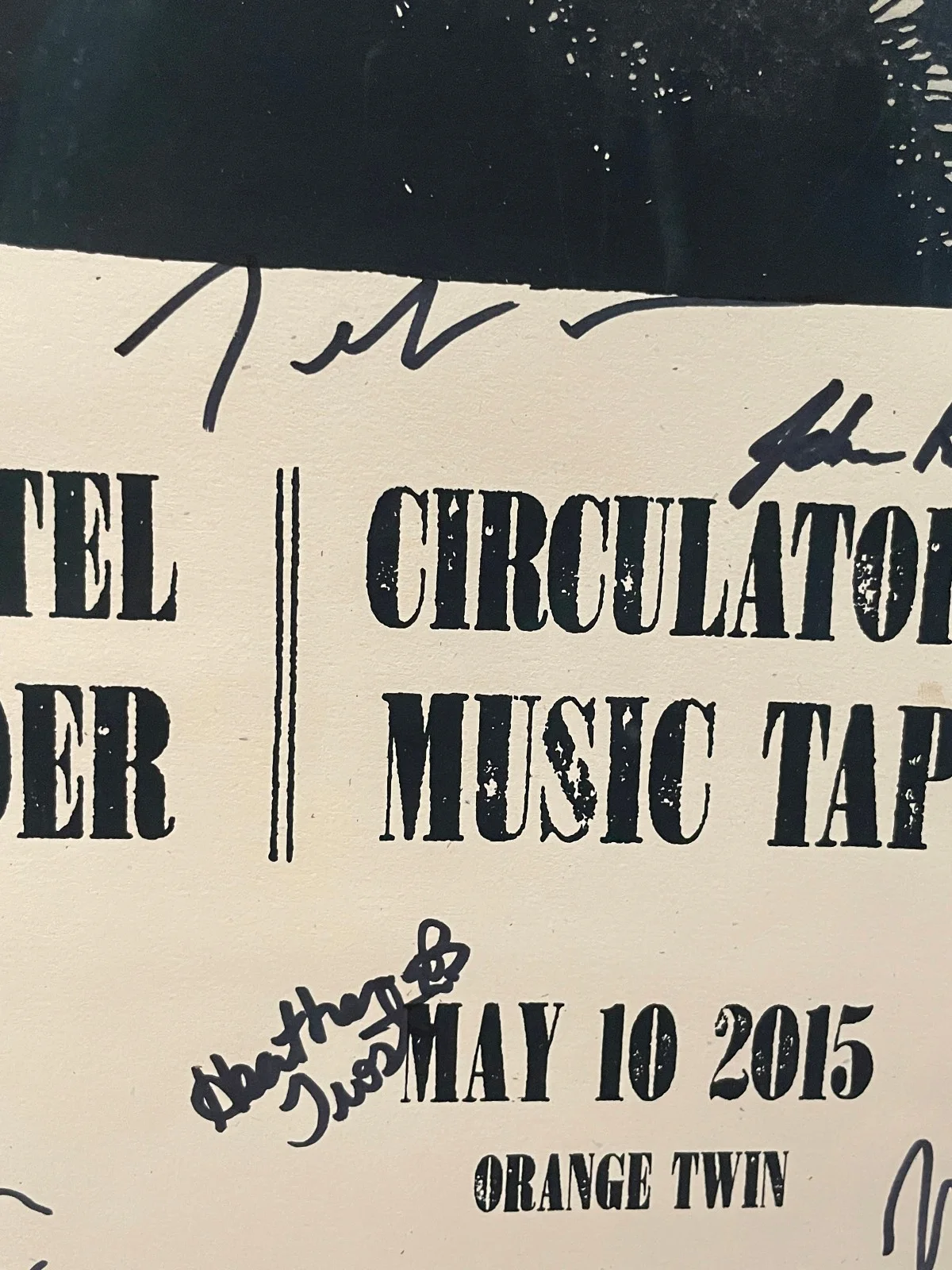 Neutral Milk Hotel - Orange Twin Signed Poster, Custom Framed (Jeff Mangum), изображение 4