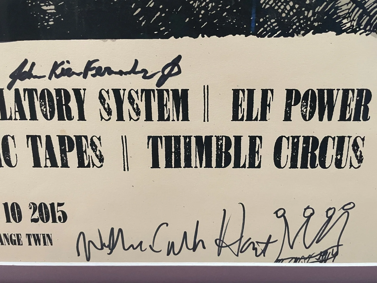 Neutral Milk Hotel - Orange Twin Signed Poster, Custom Framed (Jeff Mangum), изображение 5