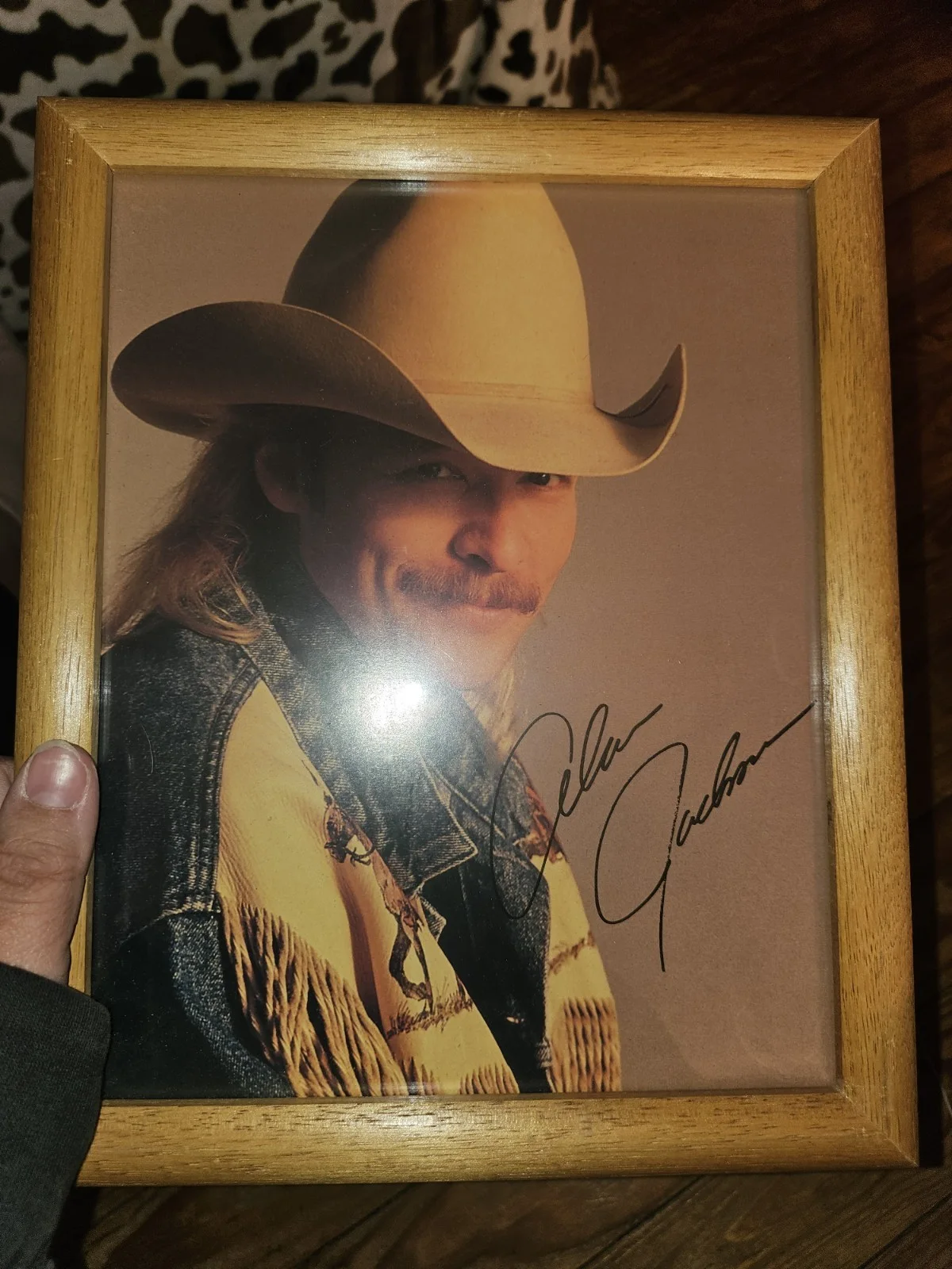 Vintage framed, autographed photo of American country music artist Alan Jackson, изображение 3
