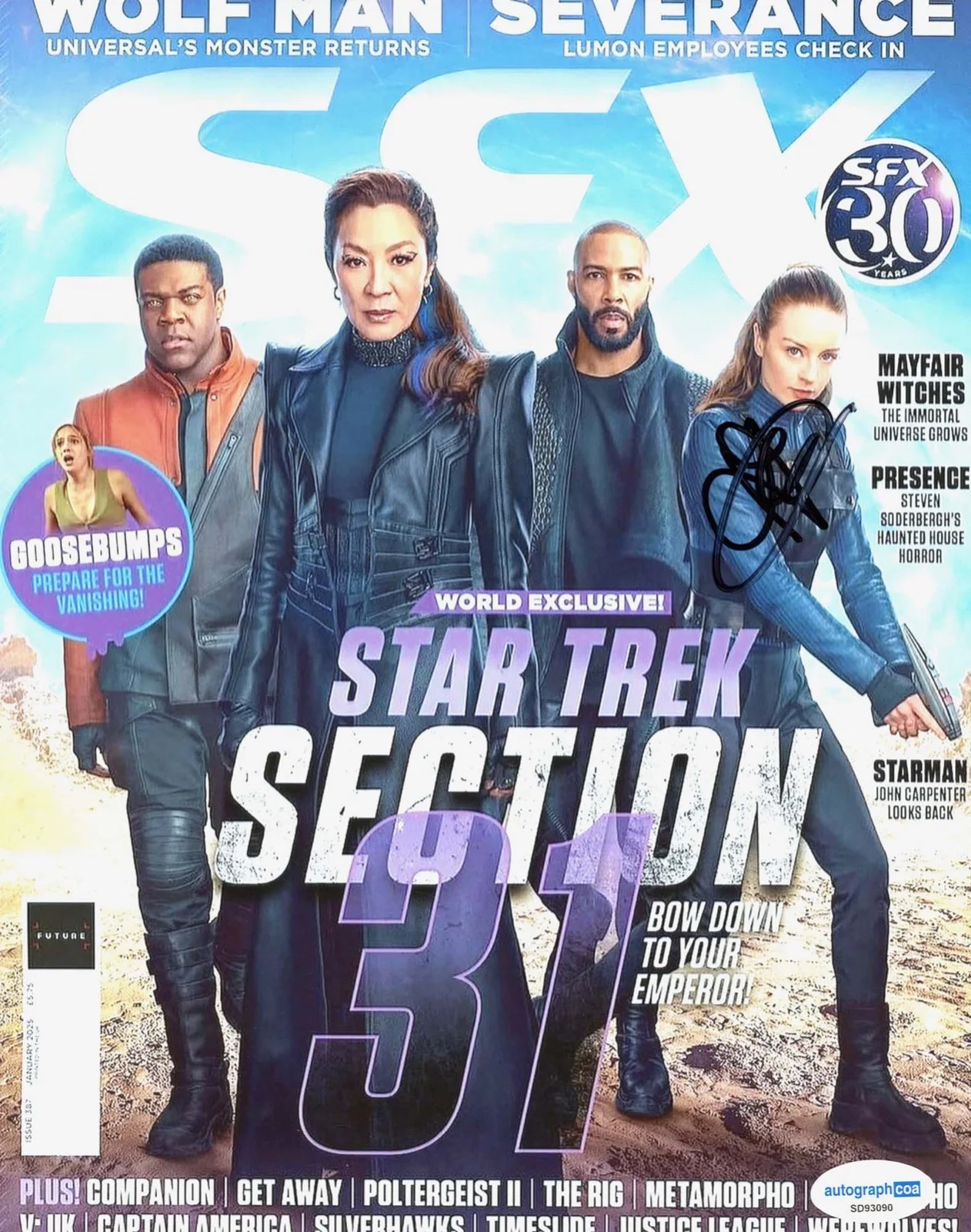 Kacey Rohl — Kacey Rohl signed "STAR TREK: SECTION 31" 8x10 Photo a Rachel Garrett ACOA COA, изображение 3