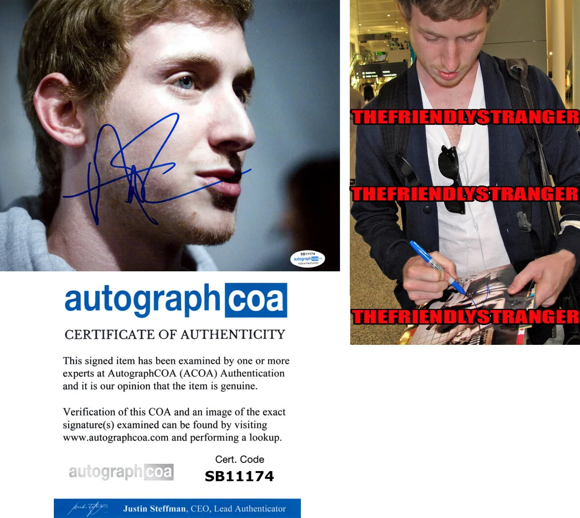 ASHER ROTH — Asher Roth signed Auto 8x10 Photo RAPPER Proof i EMINEM I Love College ACOA COA