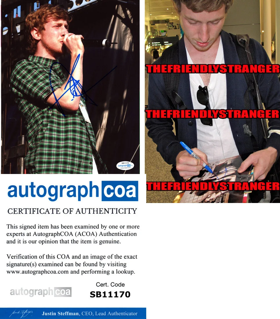 ASHER ROTH — Asher Roth signed Auto 8x10 Photo RAPPER Proof e EMINEM I Love College ACOA COA