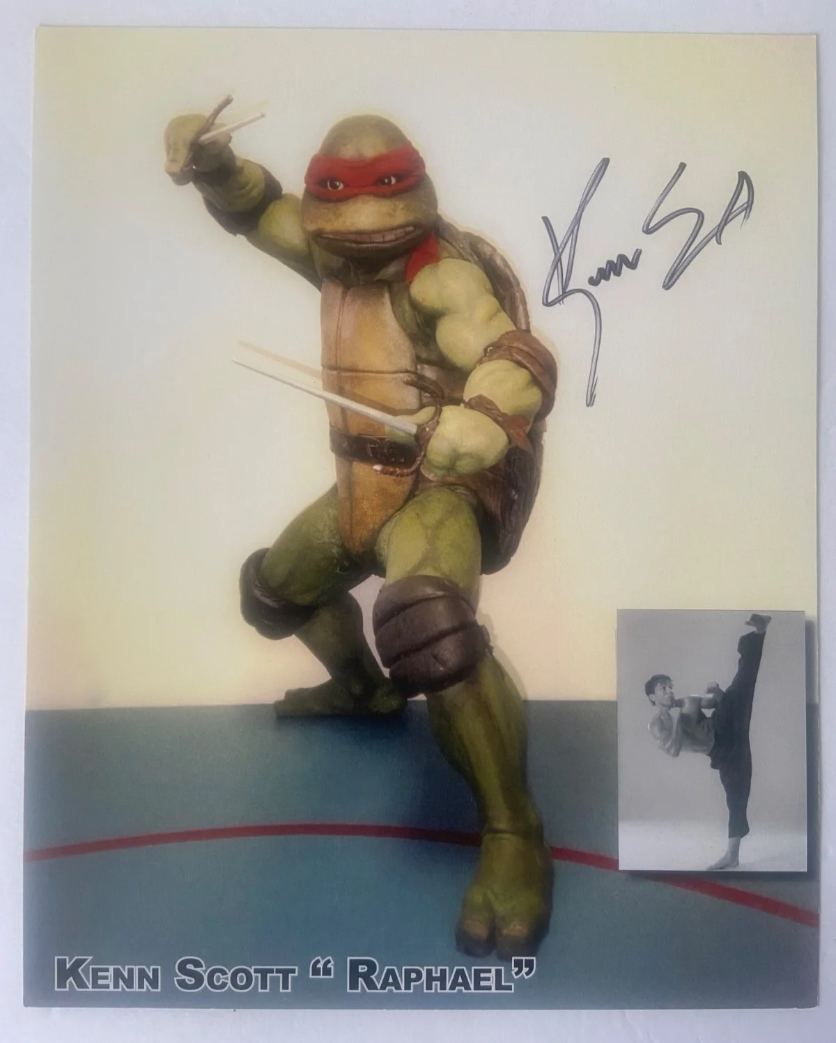 Kenn Scott as Raphael of TMNT Signed 8"x10" Color Photo, image 4