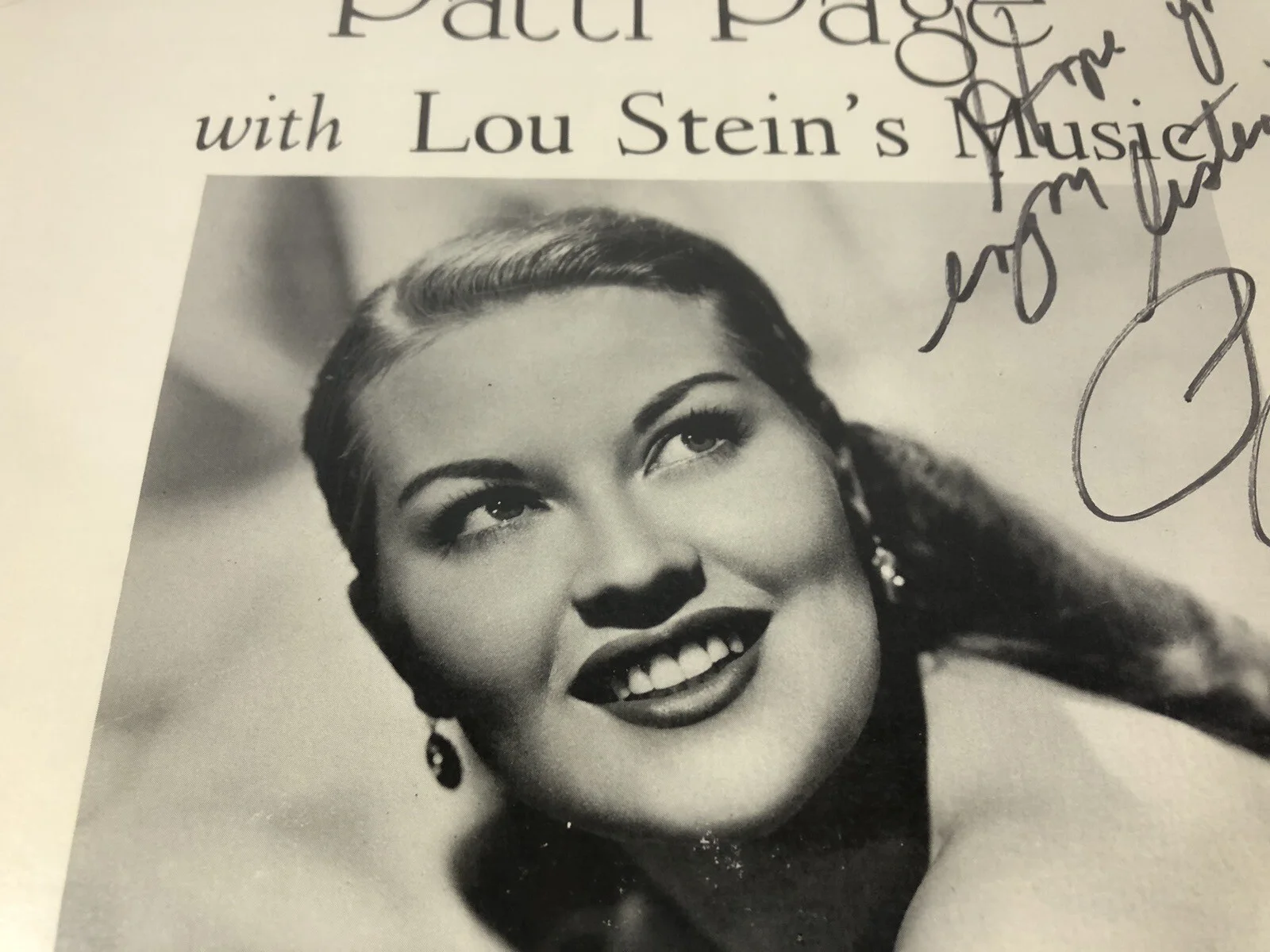 Vintage Patti Page Signed Autograph Vinyl Record The Uncollected Mirror Framed, image 4