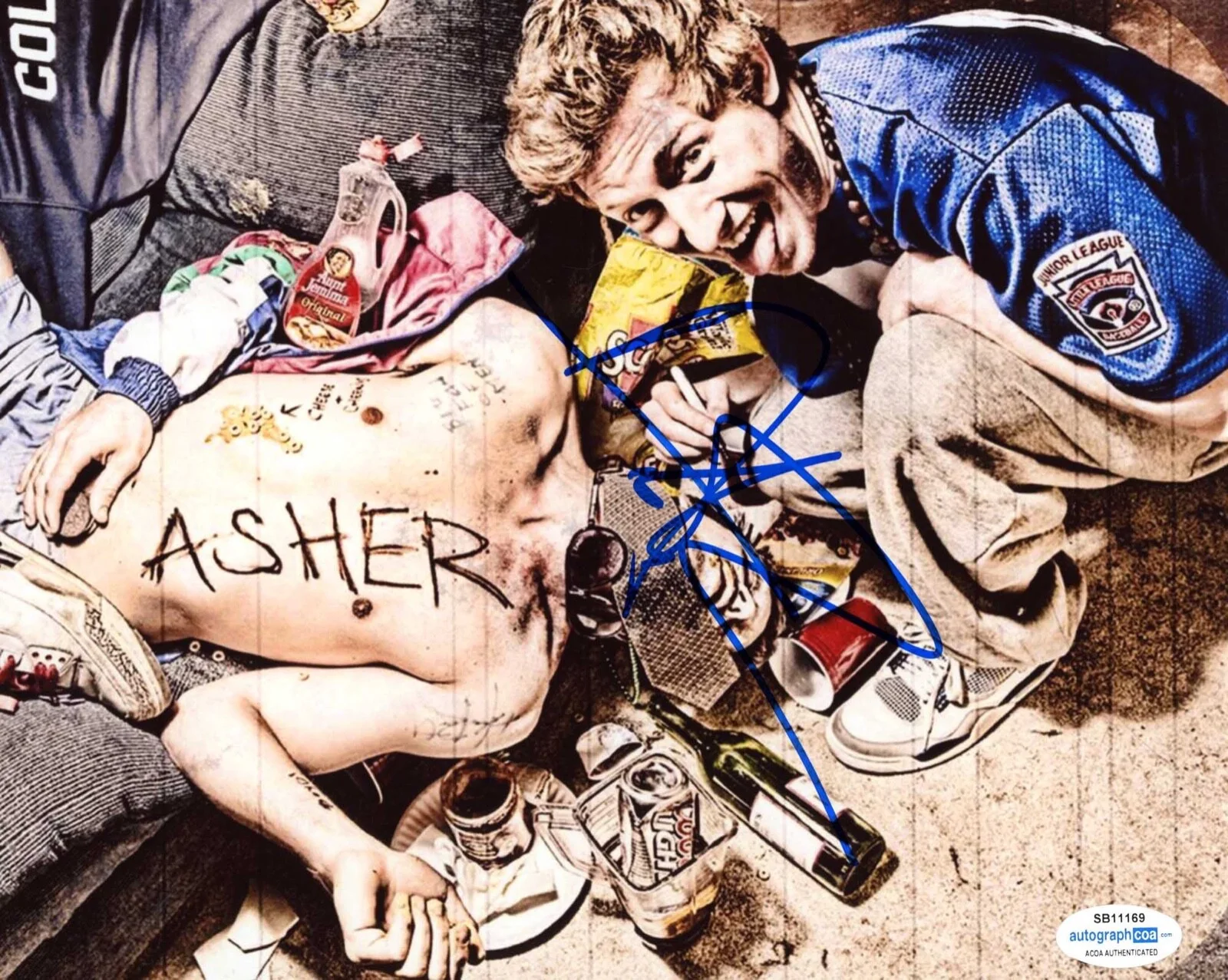 ASHER ROTH — Asher Roth signed Auto 8x10 Photo RAPPER Proof d EMINEM I Love College ACOA COA, изображение 3