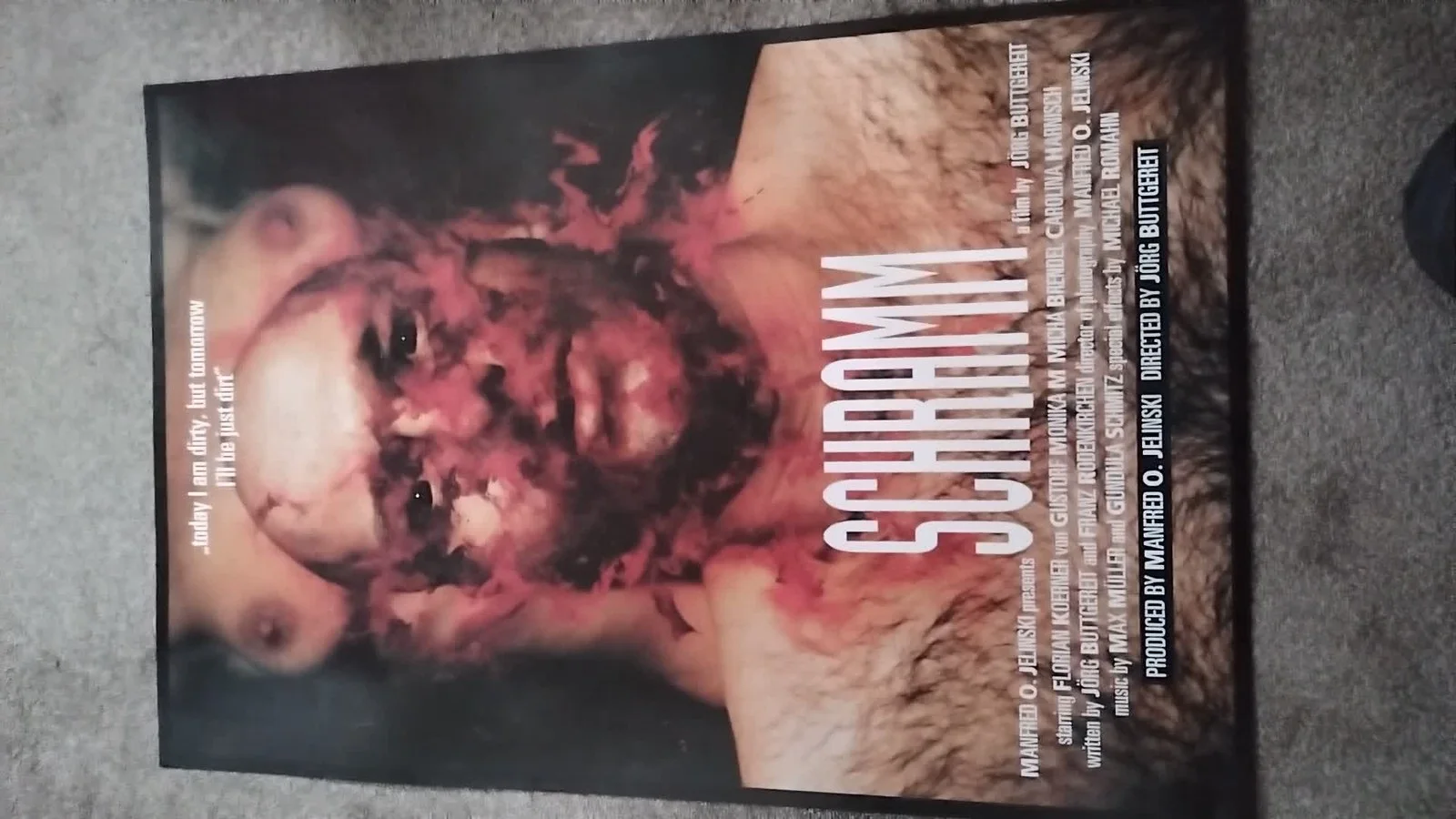 Original Schramm Cinema Movie Poster - Jorg Buttgereit - A1 Rolled VGC, изображение 2