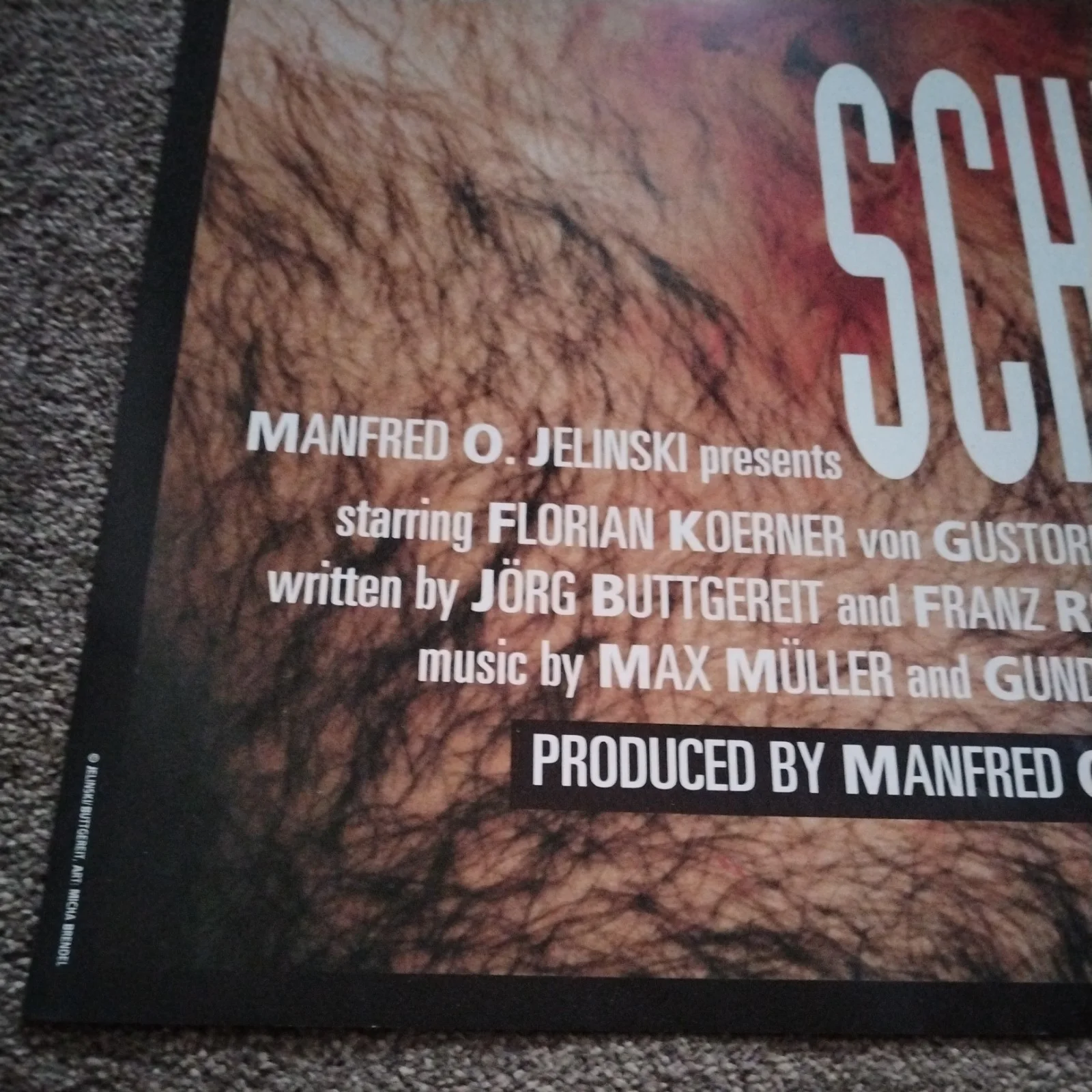 Original Schramm Cinema Movie Poster - Jorg Buttgereit - A1 Rolled VGC, изображение 4