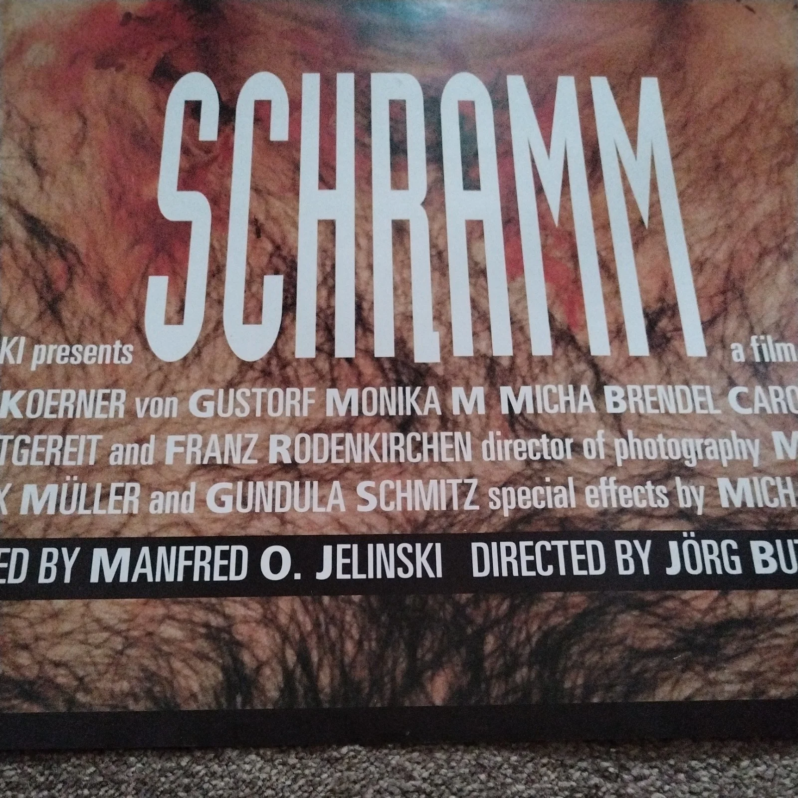 Original Schramm Cinema Movie Poster - Jorg Buttgereit - A1 Rolled VGC, изображение 5