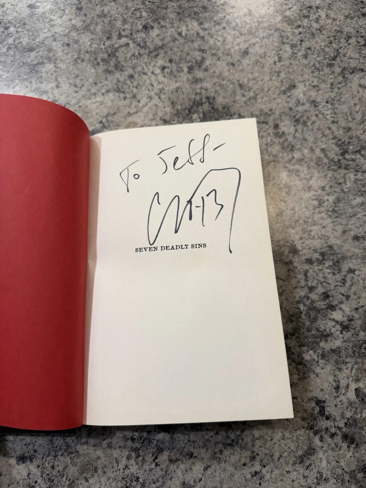 Corey Taylor Slipknot Seven Deadly Sins Autographed Book, image 2
