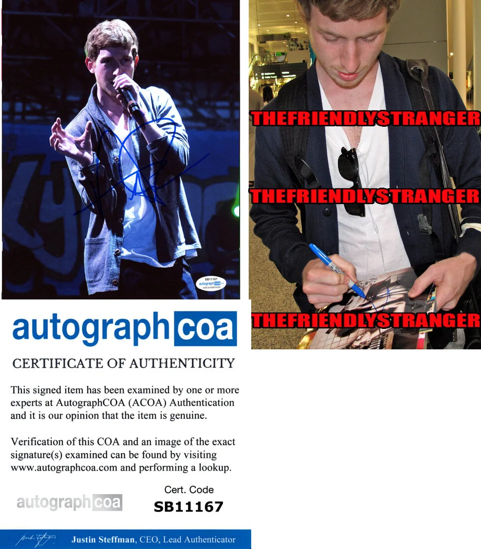 ASHER ROTH — Asher Roth signed Auto 8x10 Photo RAPPER Proof b EMINEM I Love College ACOA COA