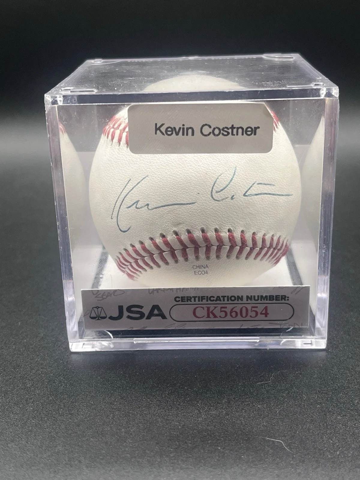 Kevin Costner — Kevin Costner Actor Signed/Autographed OMiL Baseball JSA Certified CK56054, image 4