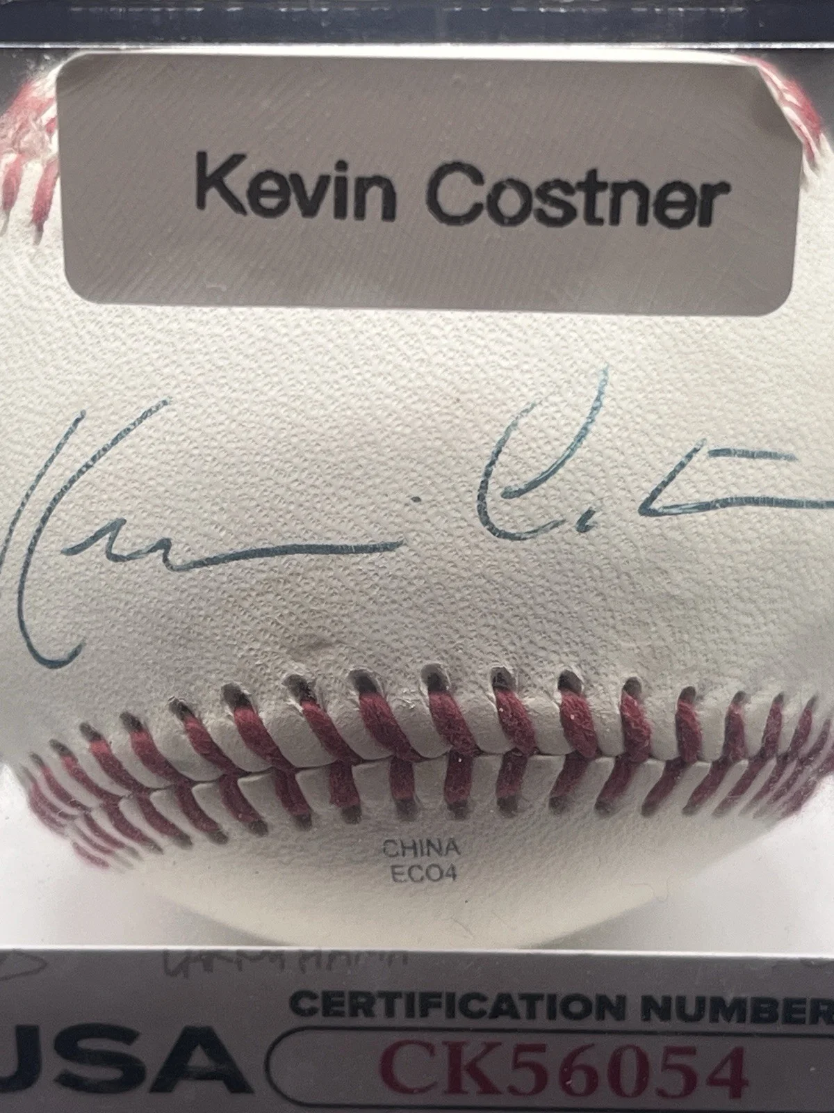 Kevin Costner — Kevin Costner Actor Signed/Autographed OMiL Baseball JSA Certified CK56054, image 5