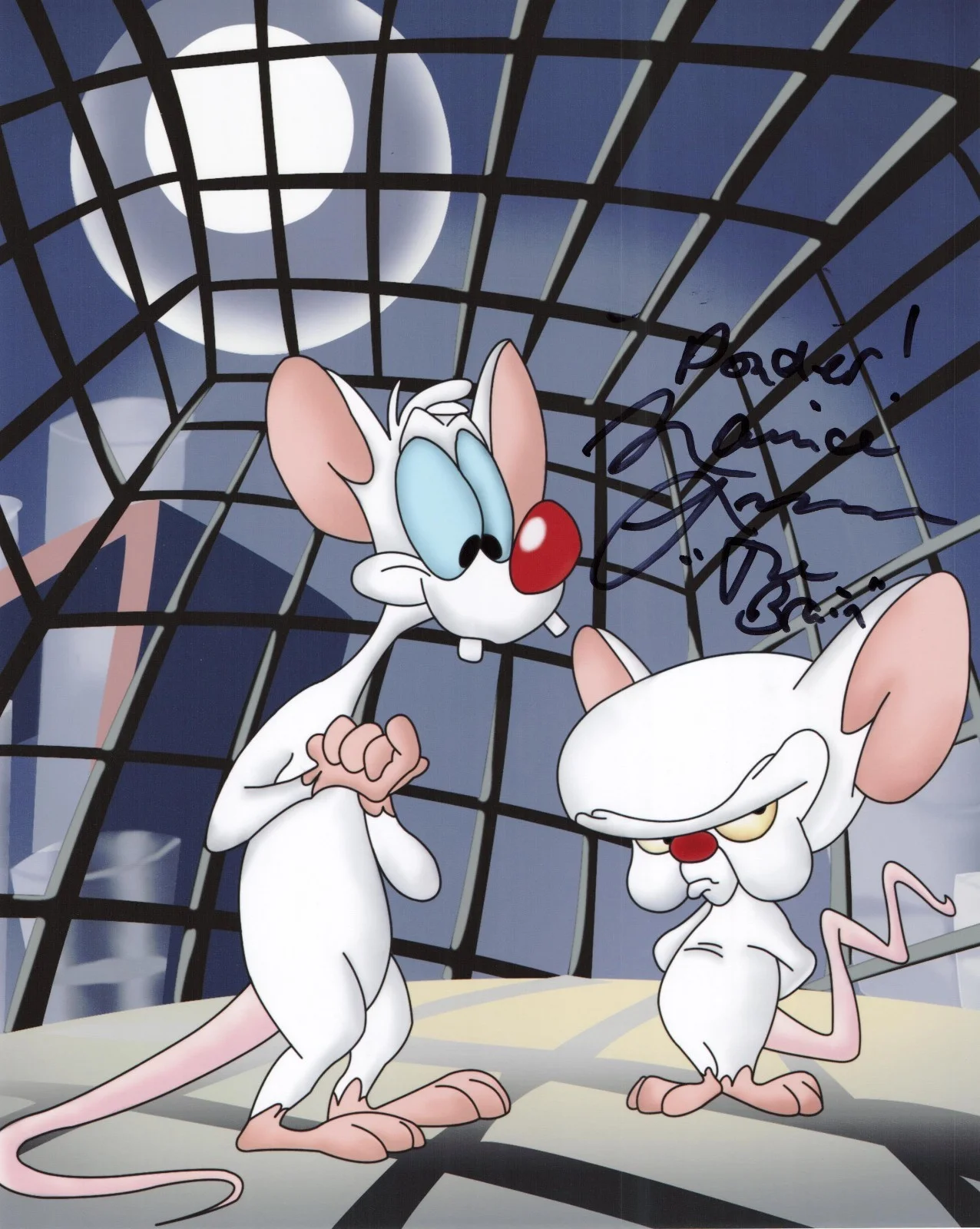 Maurice LaMarche — Maurice LaMarche signed autographed 8x10 photo Pinky and the Brain