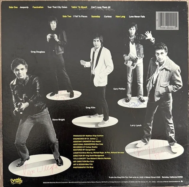 The Greg Kihn Band : fully signed Khinspiracy autographed LP vinyl ( Jeopardy ), изображение 2